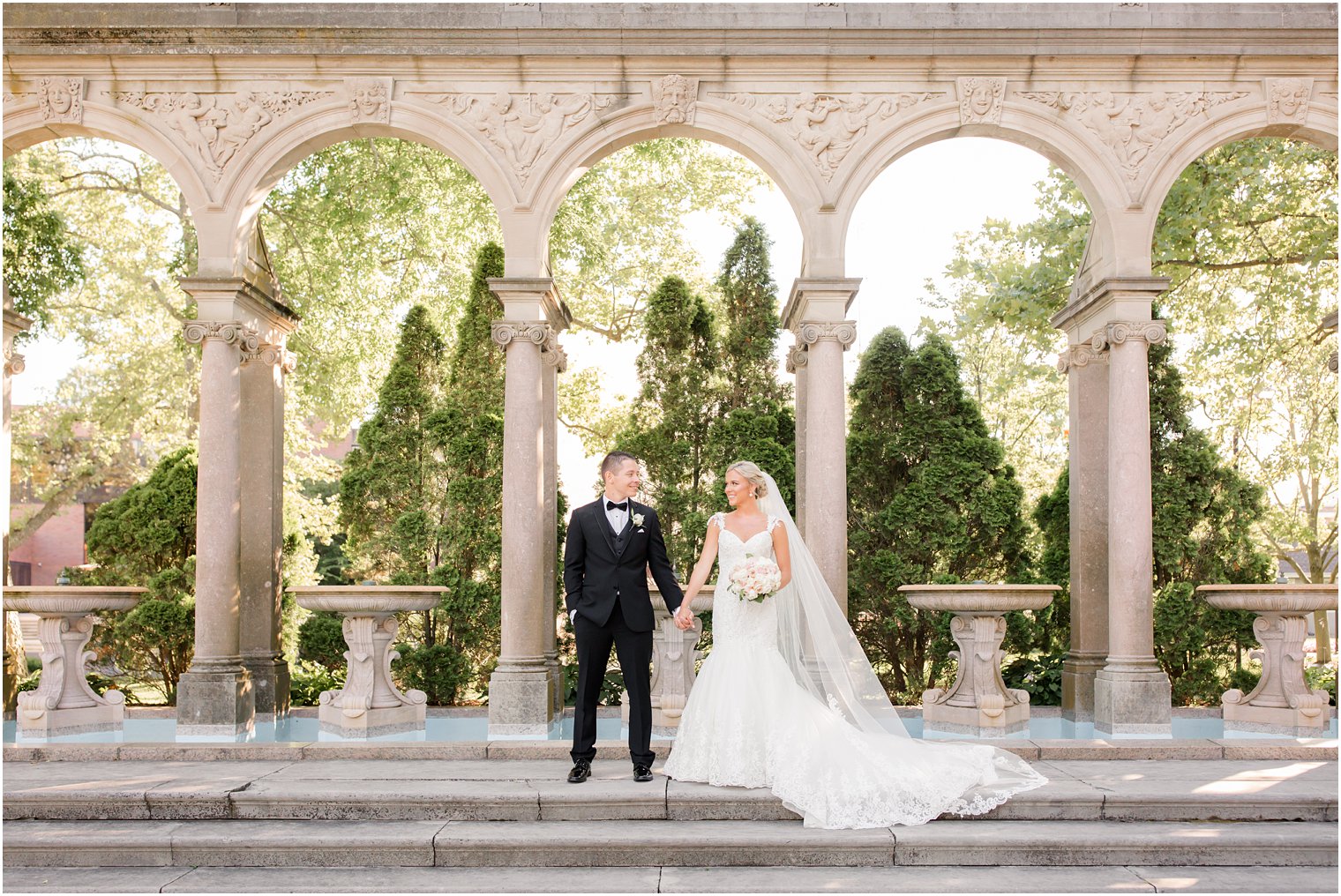 wedding photos at Monmouth University