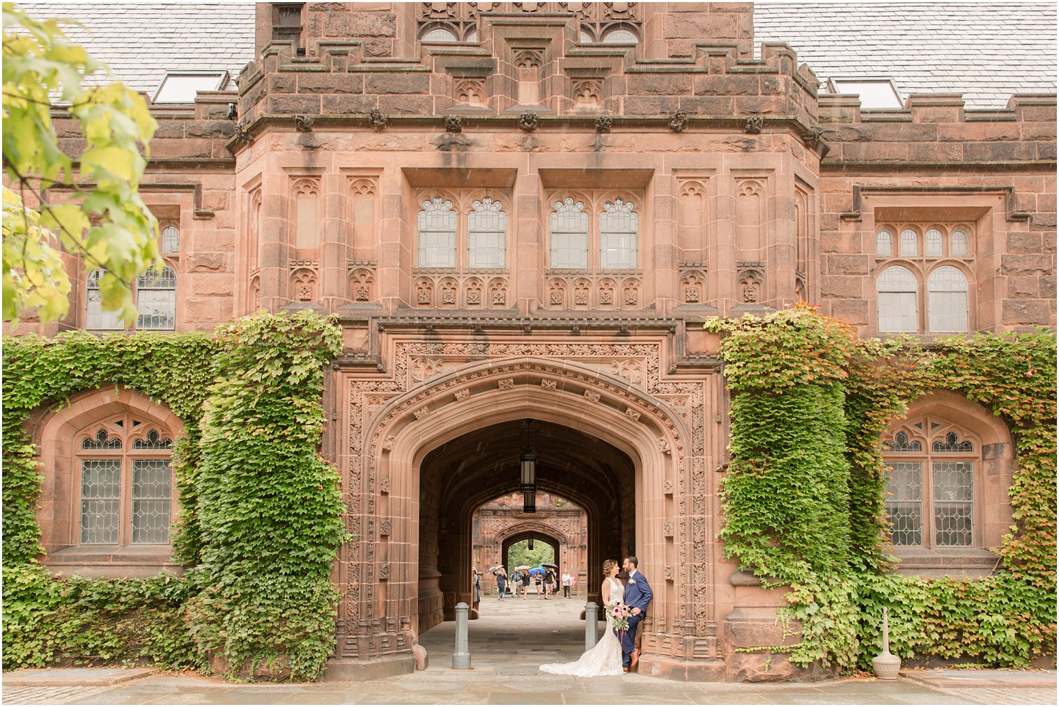 bride and groom photo at Princeton University