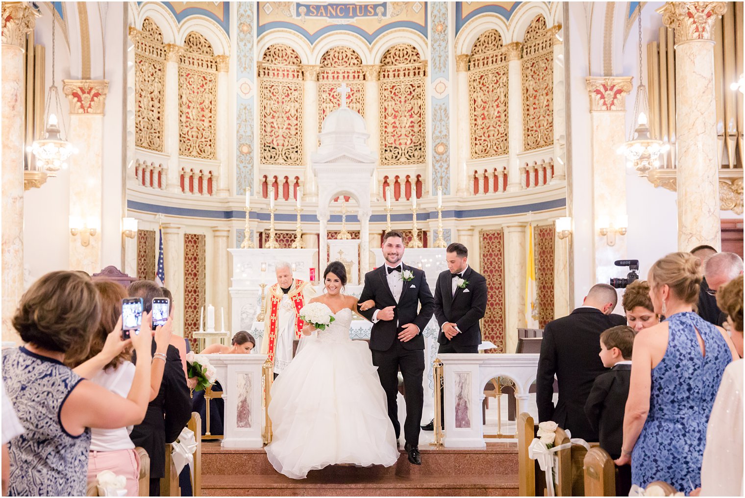 wedding ceremony at St. Finbar in Brooklyn, NY