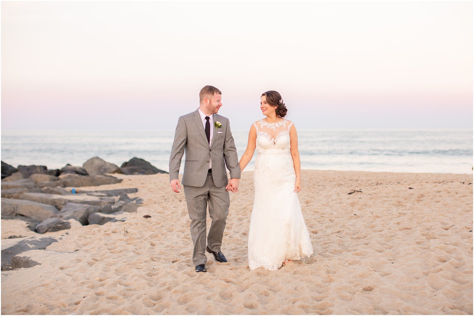 sunset photos at Ocean Place Resort and Spa wedding