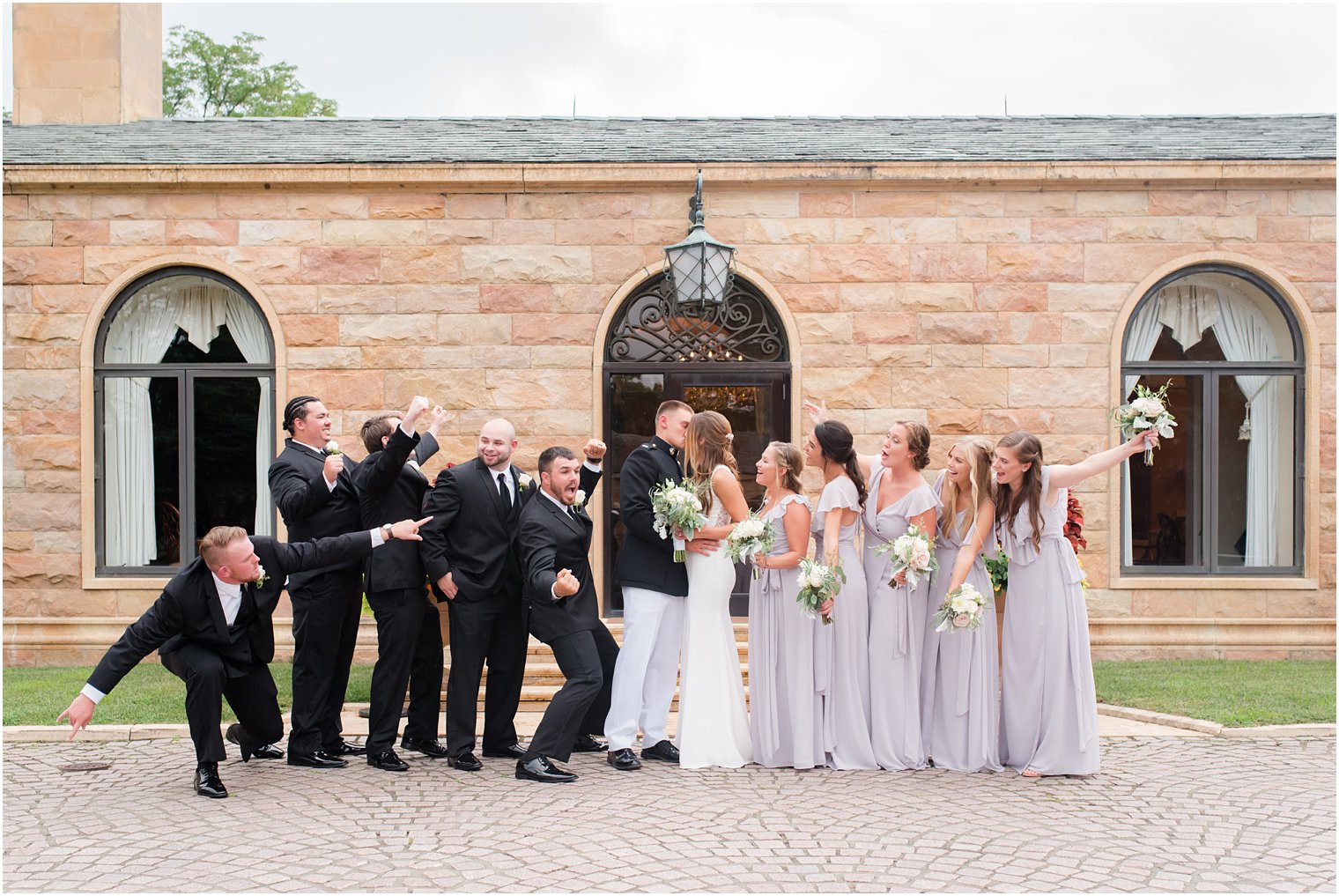 bridal party photo at Jasna Polana wedding