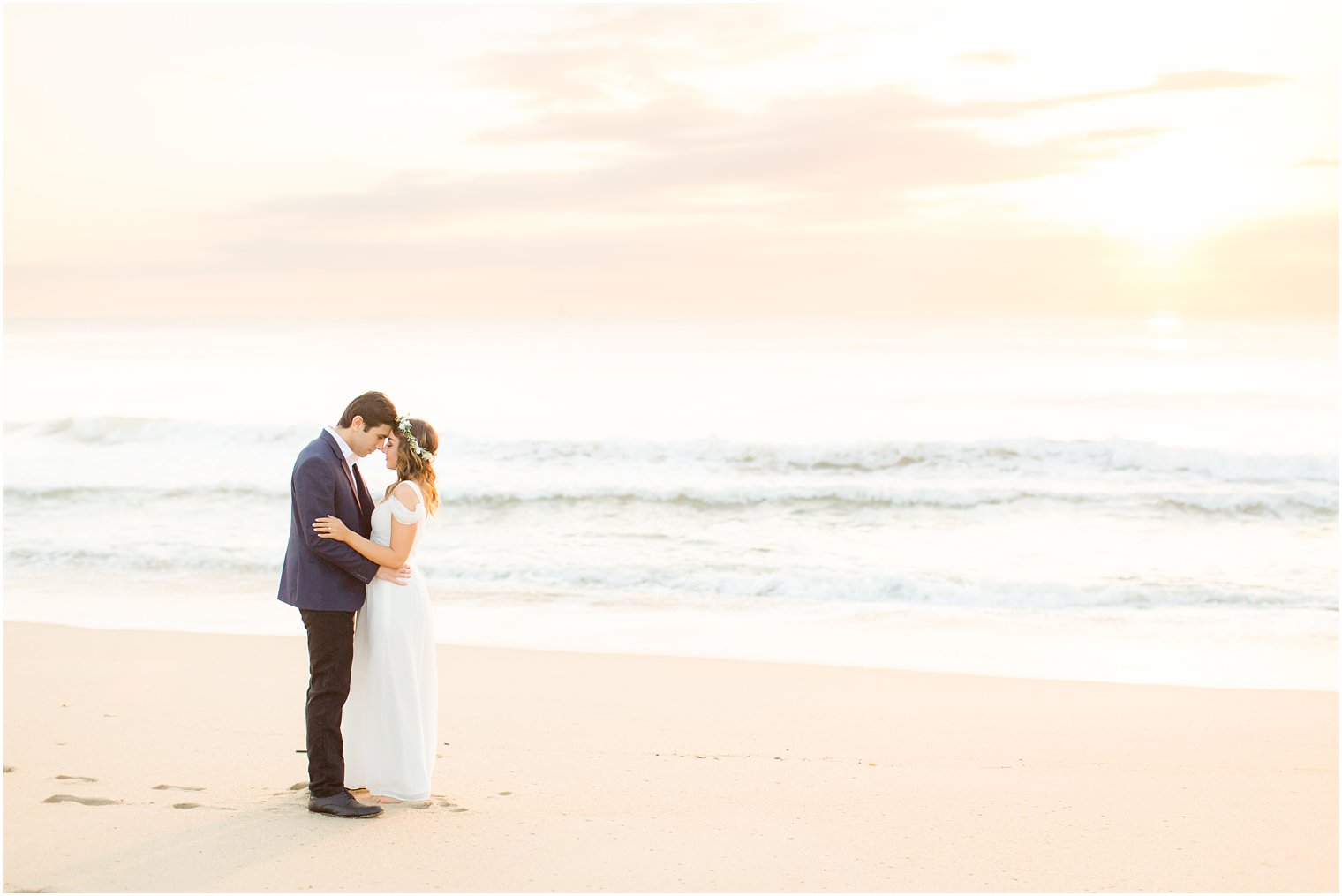 sunrise engagement photo in Long Branch, NJ