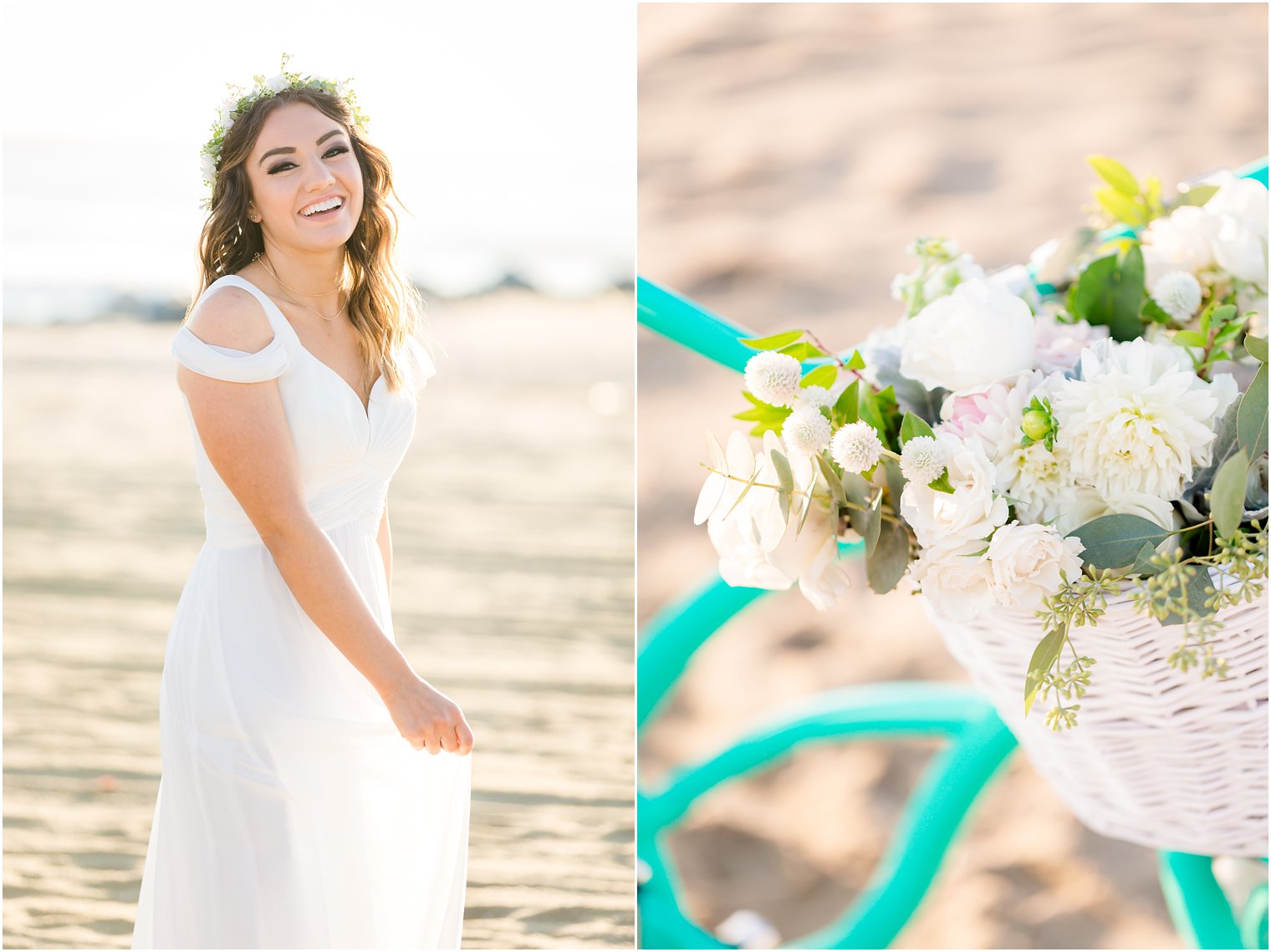 summer engagement photos on the beach in Long Branch NJ