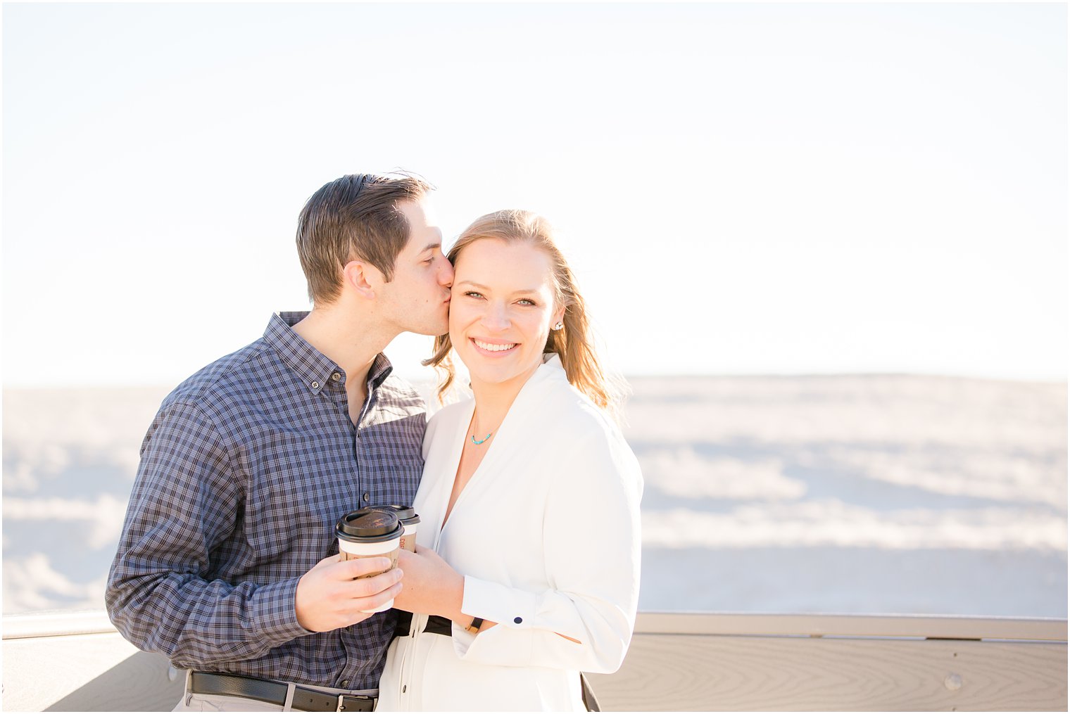 fall engagement session in Lavallette
