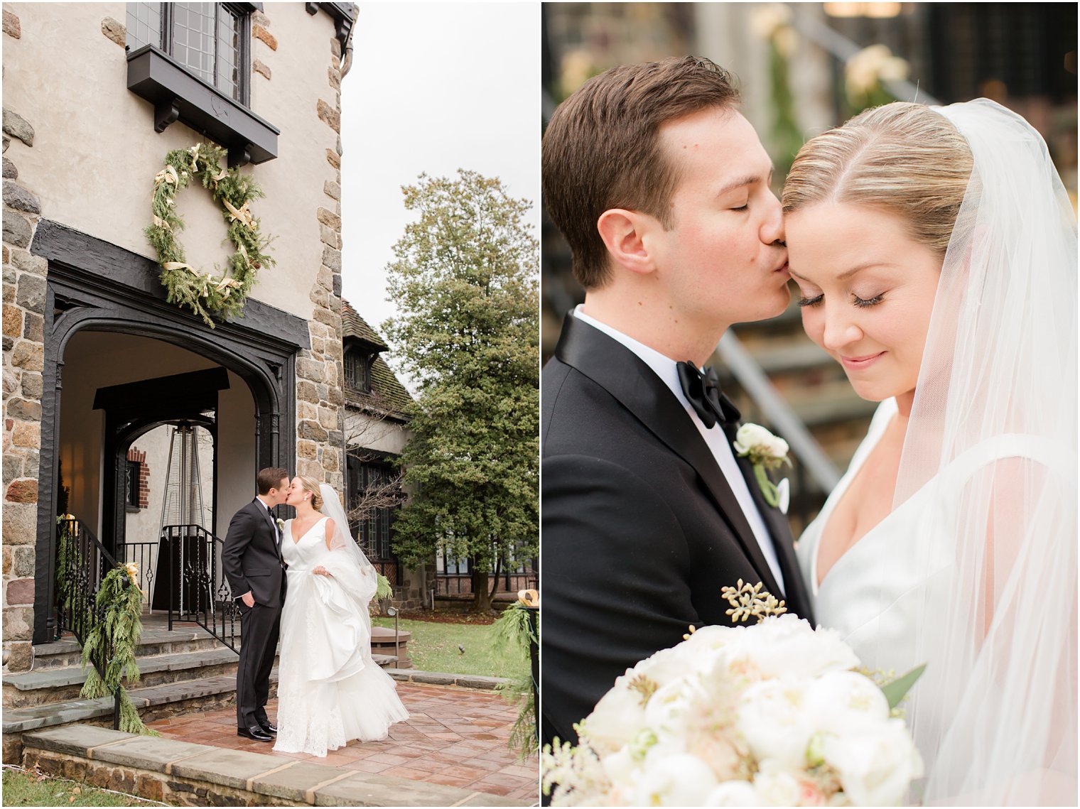 romantic bride and groom photos