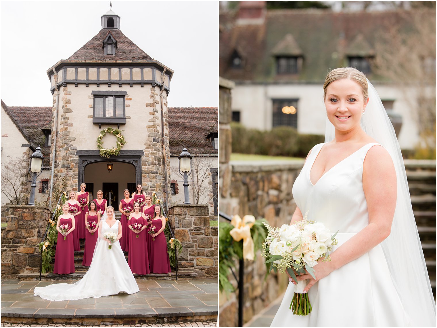 bride and bridesmaids photos