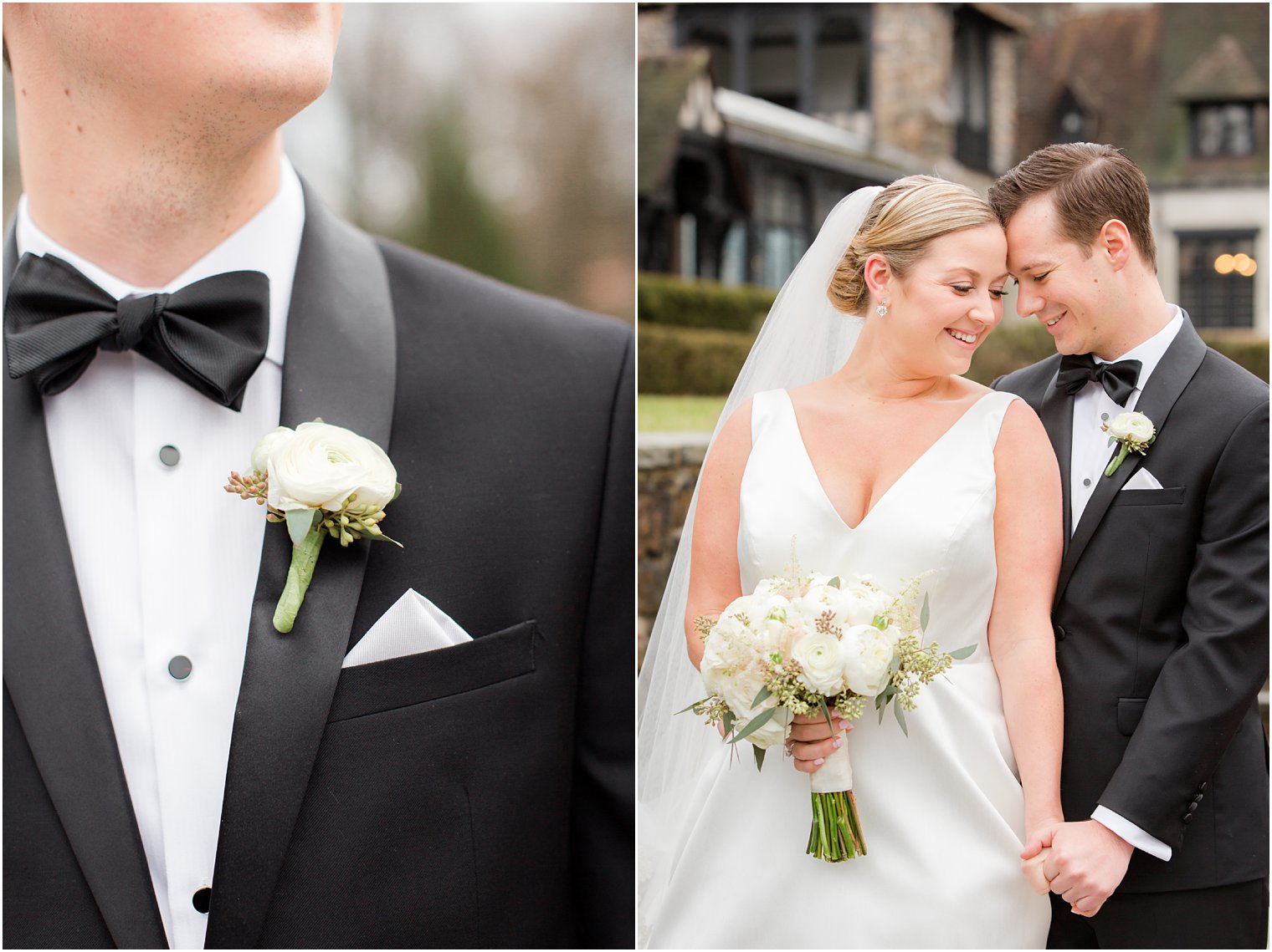 timeless black tie wedding at Pleasantdale Chateau