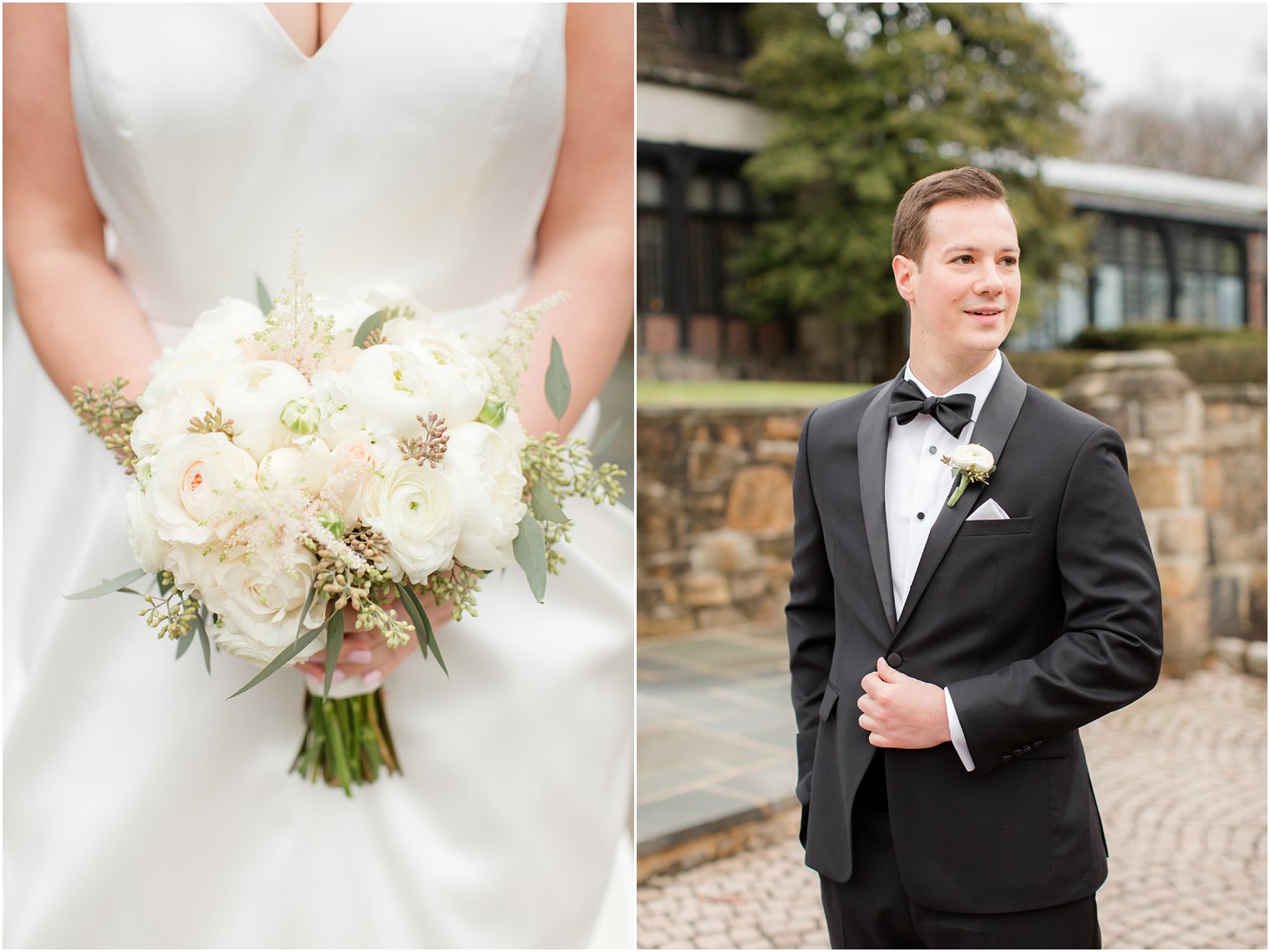classic white florals for a winter wedding