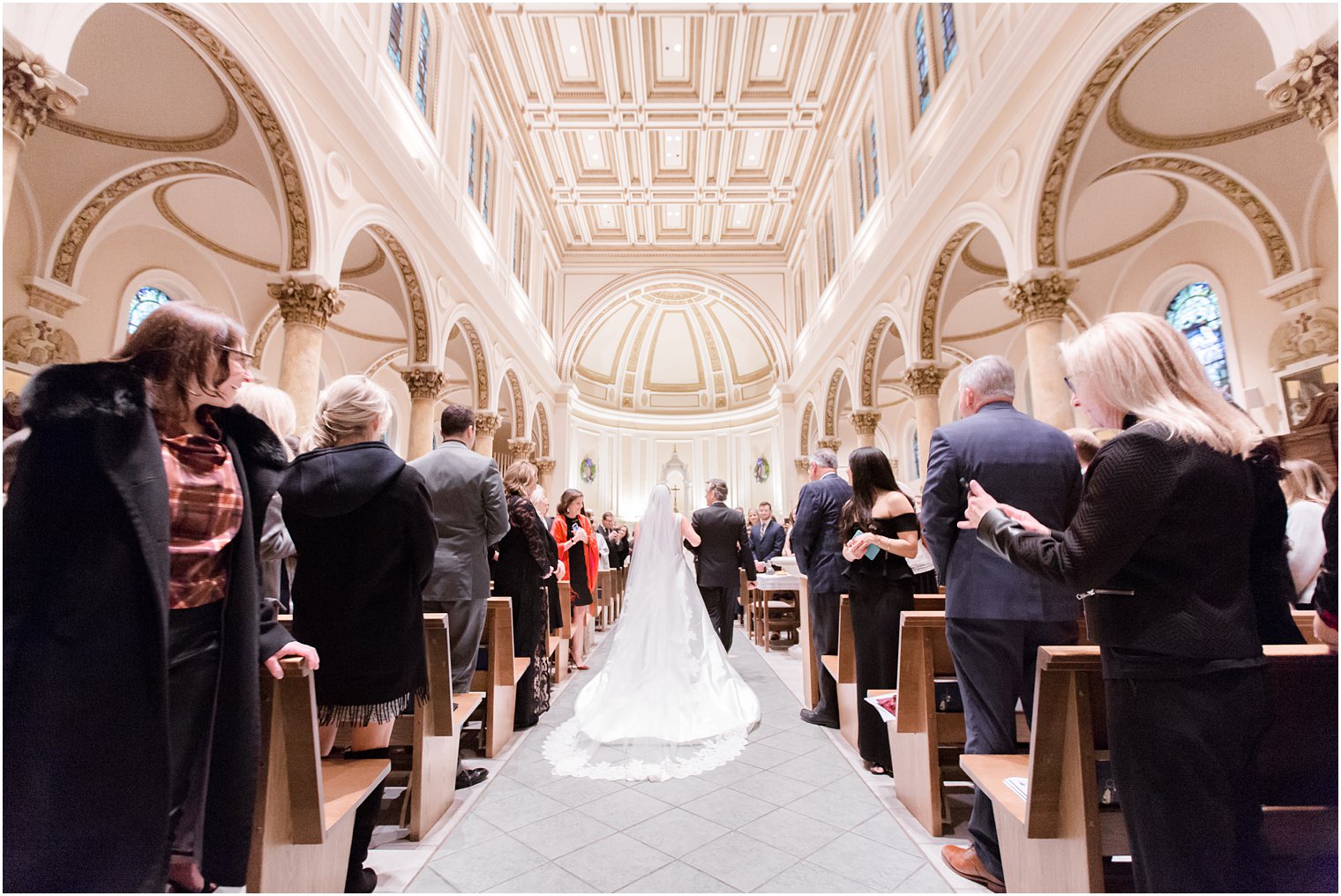 church wedding ceremony at Church of the Immaculate Conception in Montclair, NJ