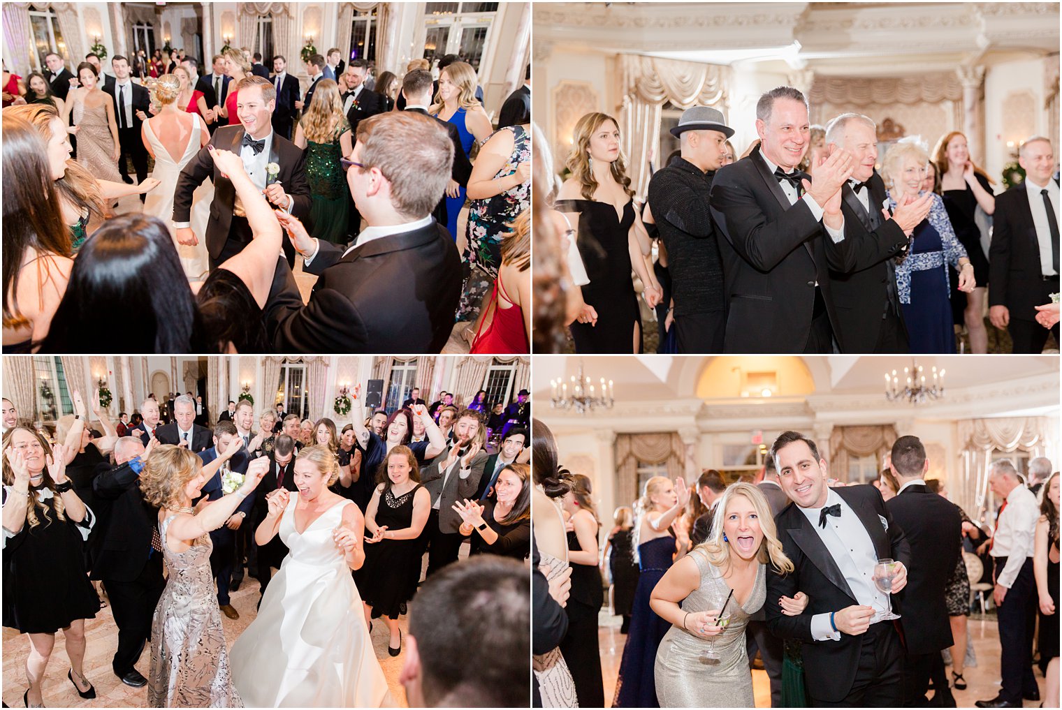 guests dancing at Pleasantdale Chateau wedding