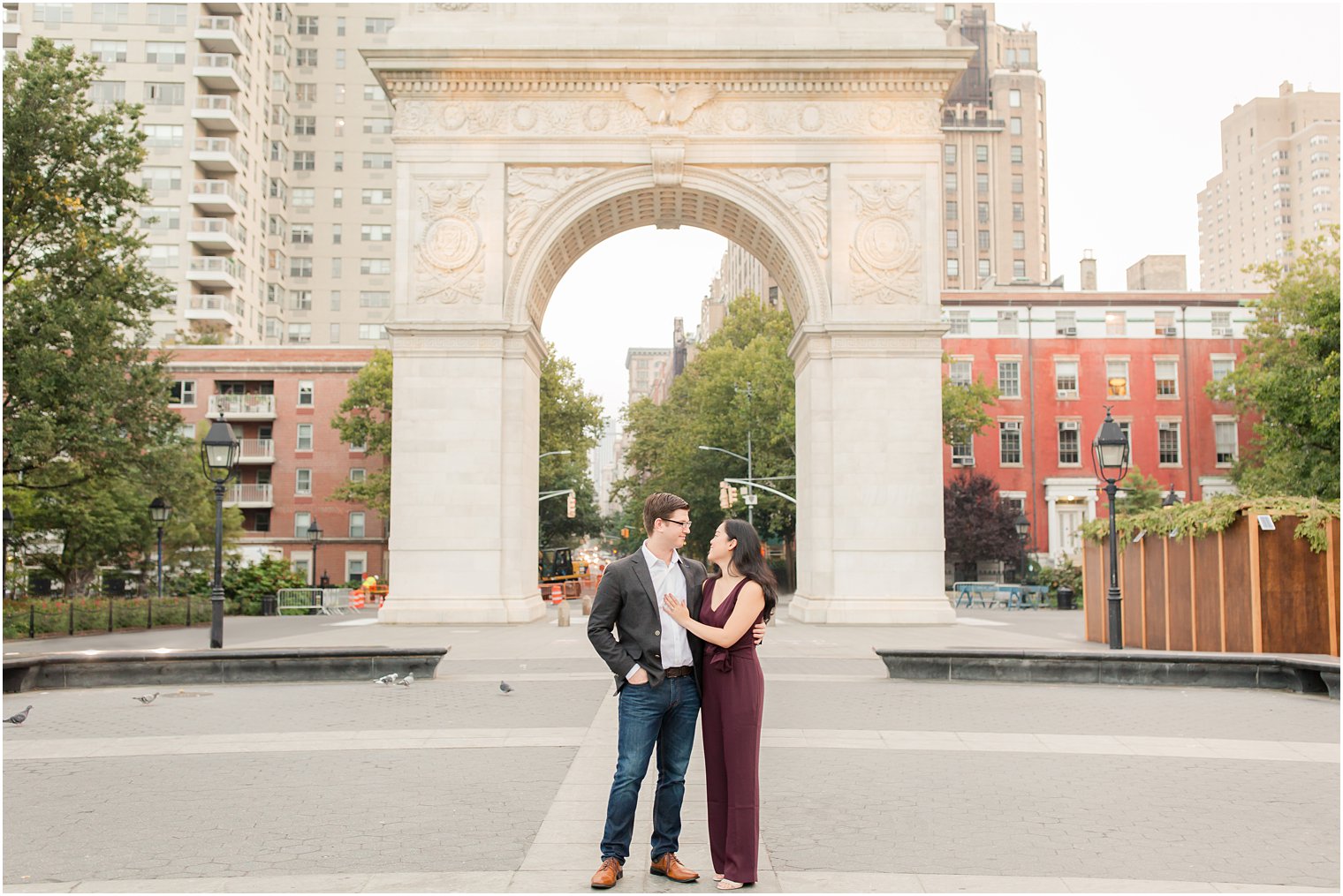 Washington Square Park engagement photos