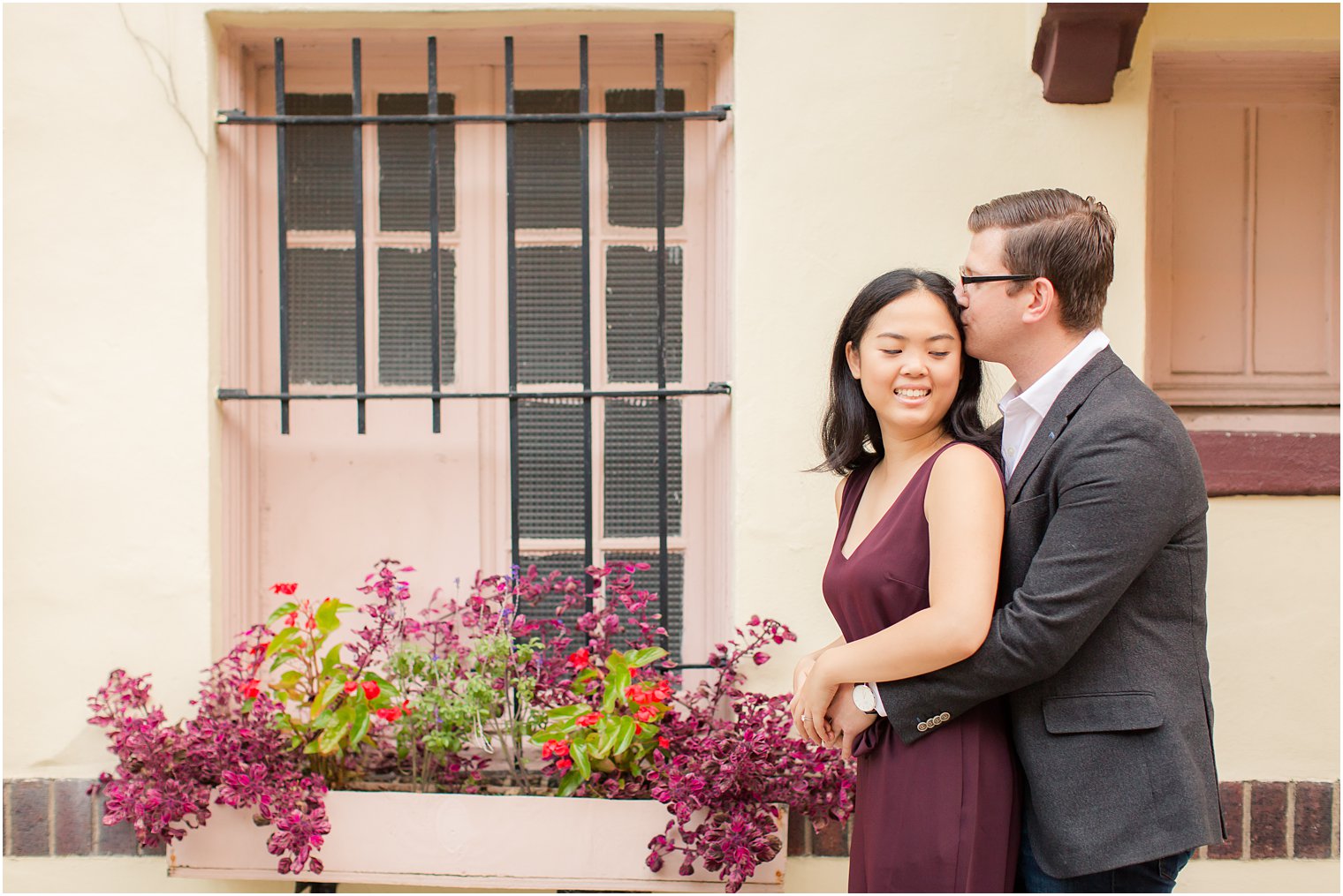 engagement photos at Washington Square Park