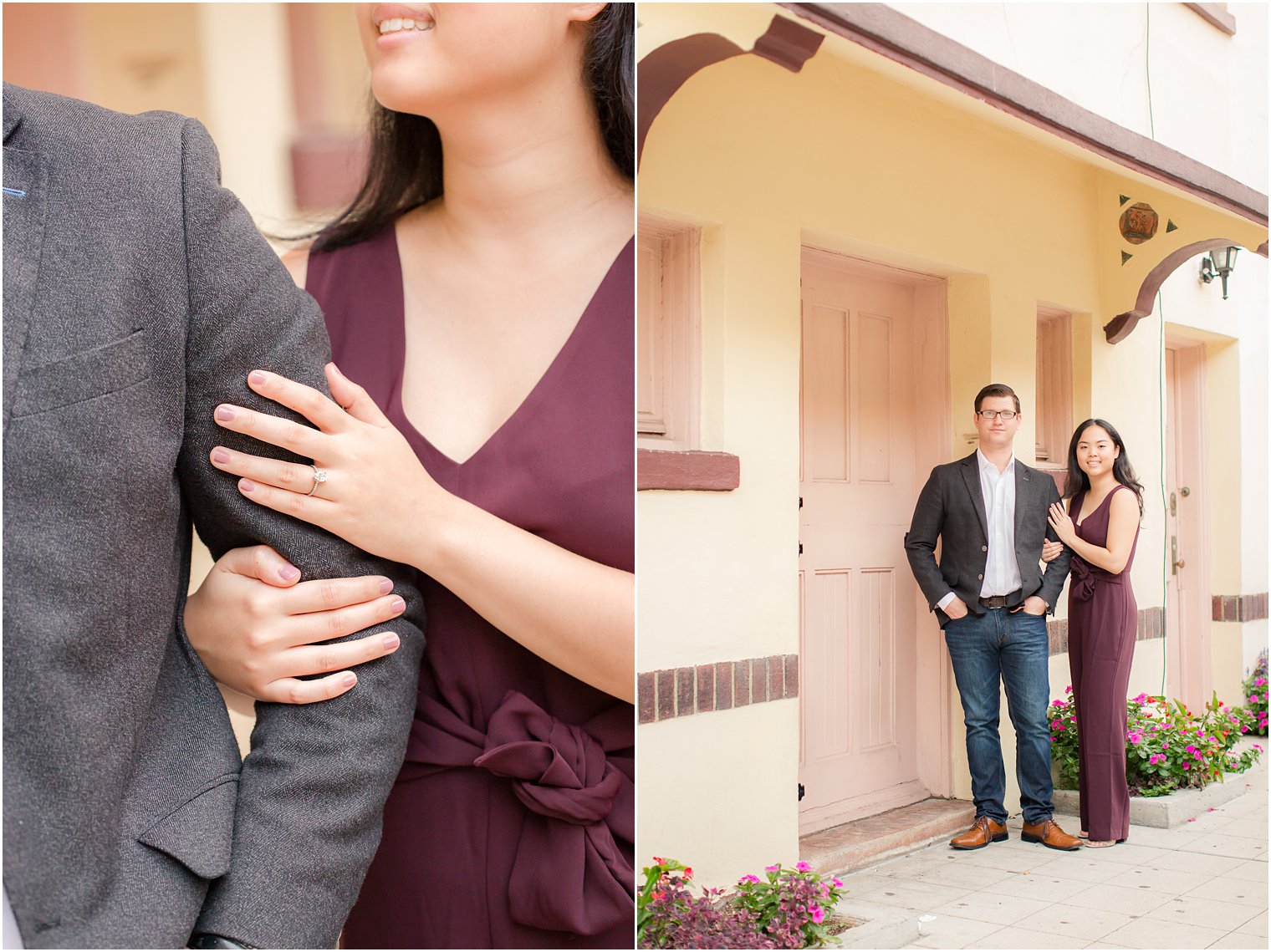 engagement photos at Washington Square Park