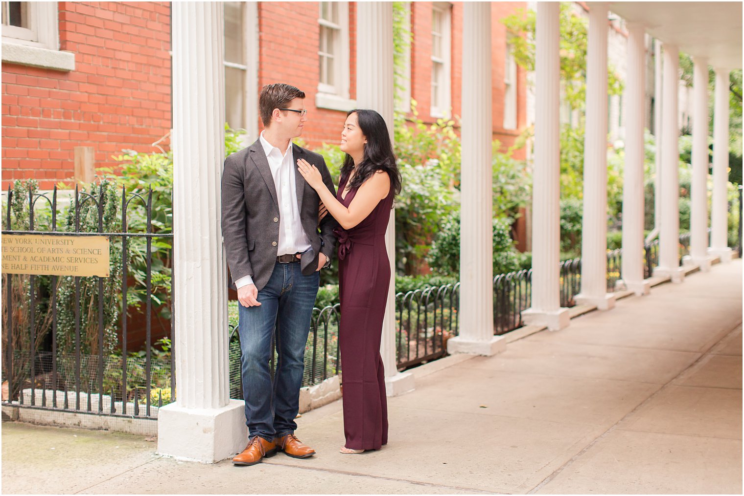 engagement photos near Washington Square Park