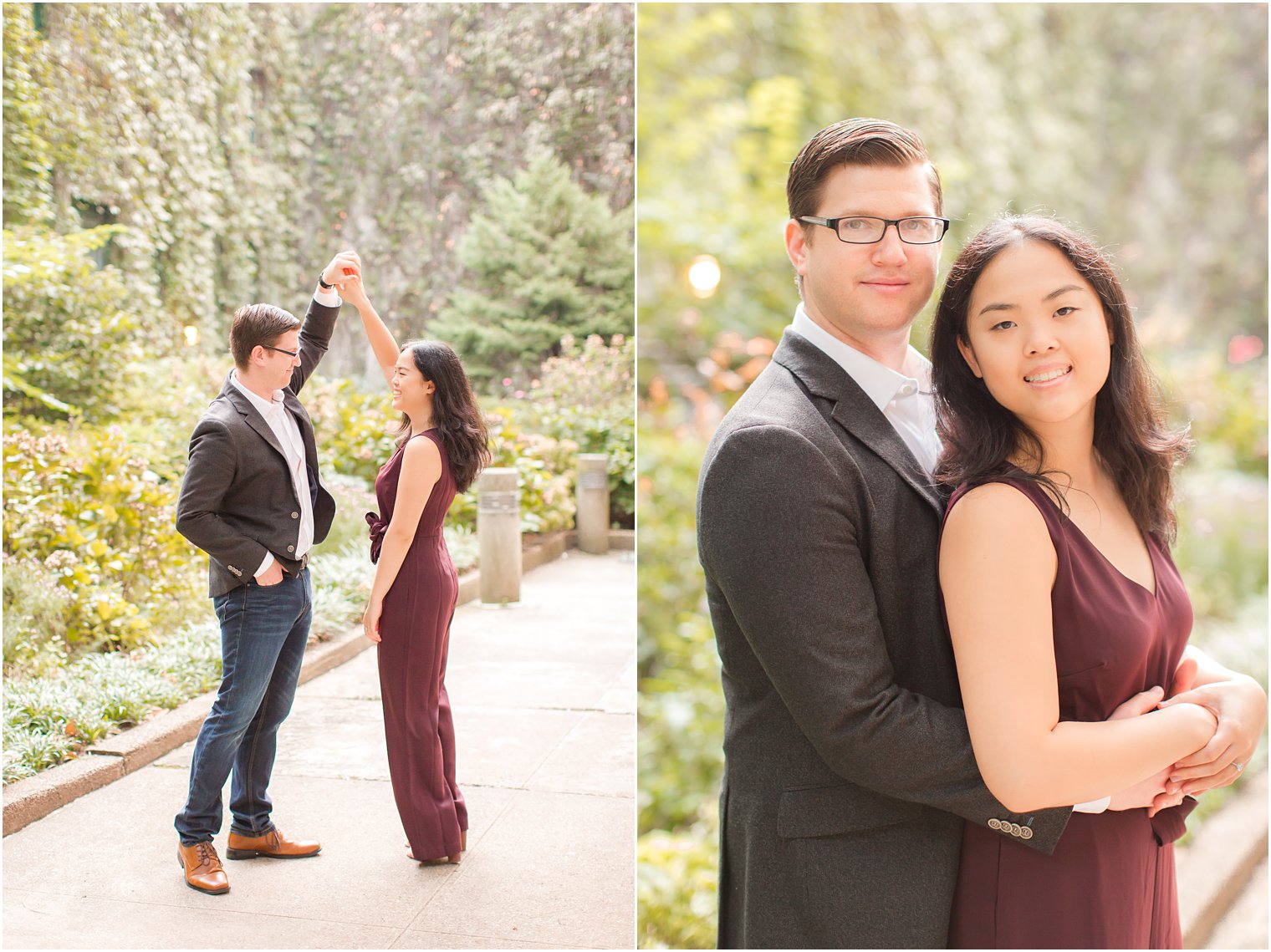 modern engagement photography near Washington Square Park