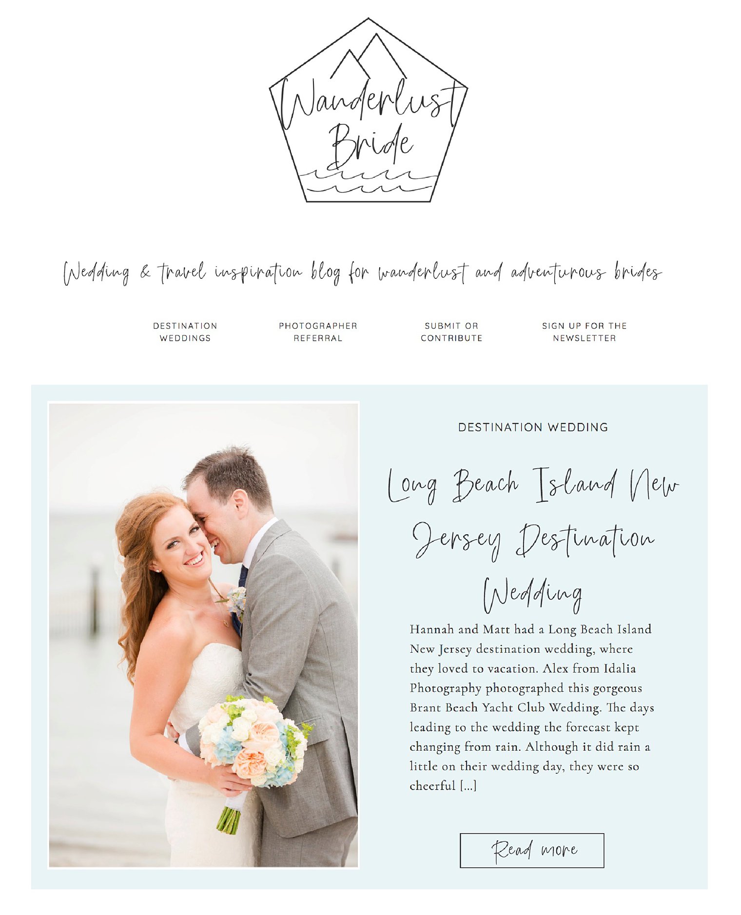 Feature on Wanderlust Bride