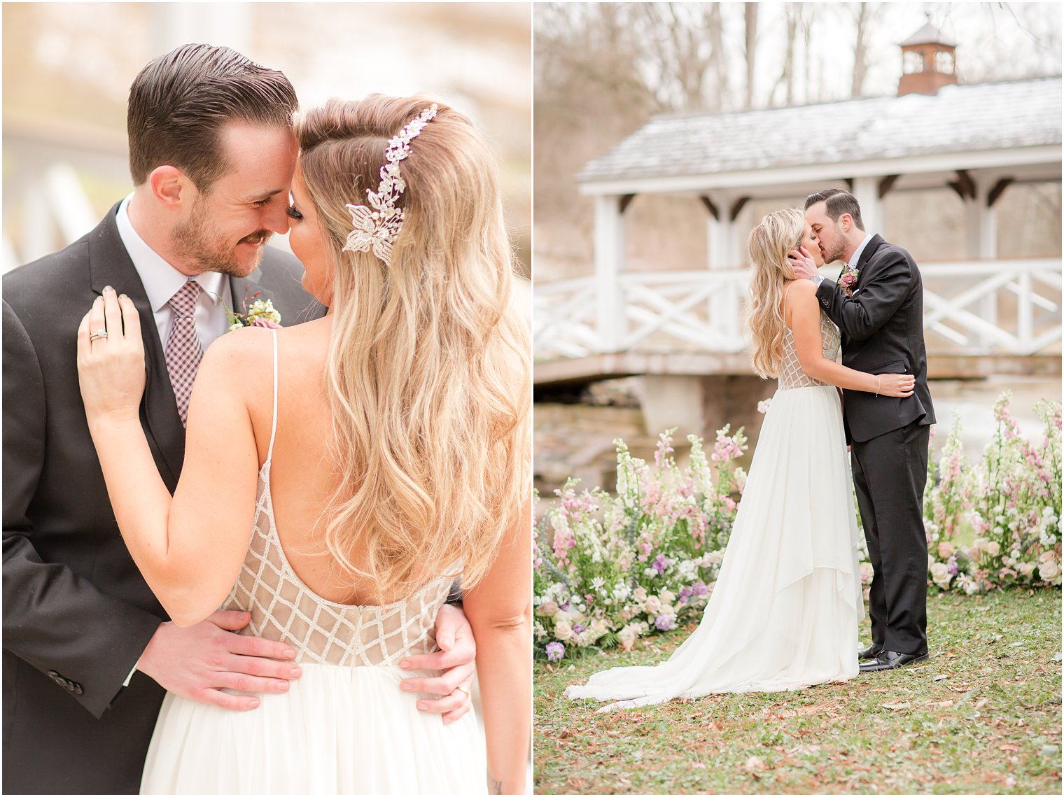 Intimate portraits of bride and groom