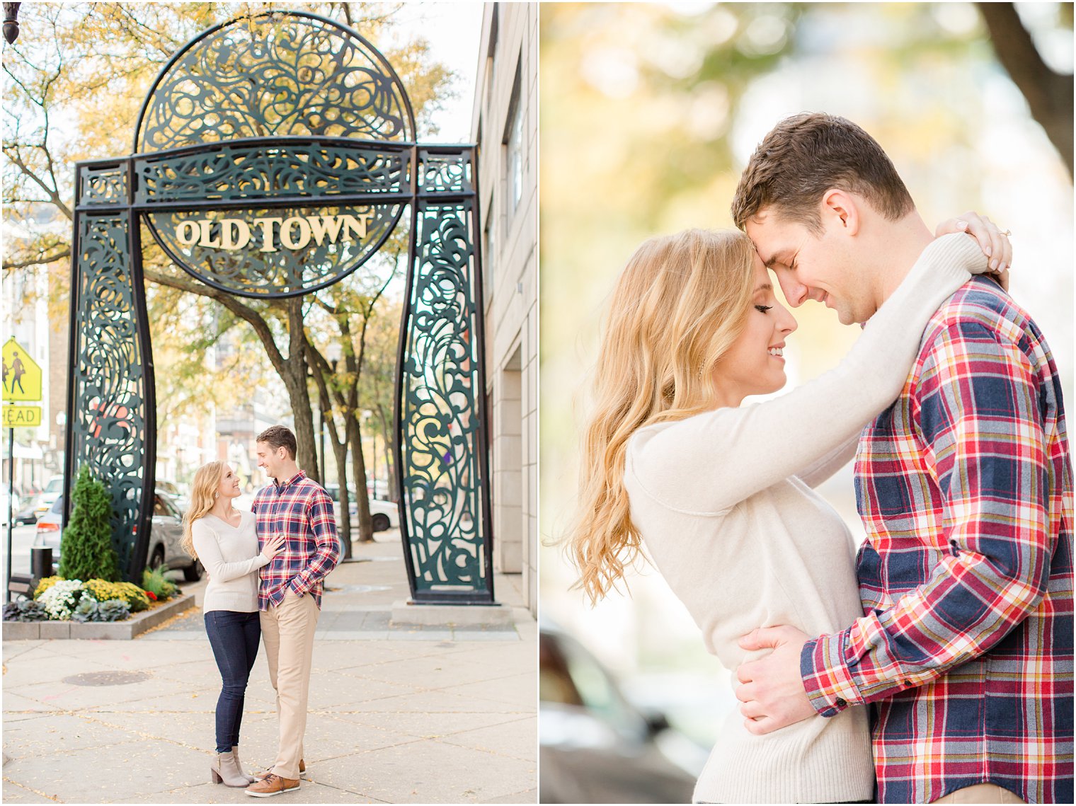 engagement photos in Old Town, Chicago