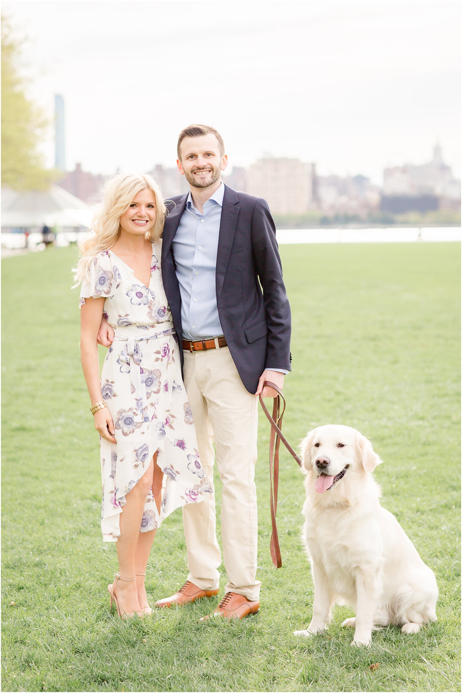 engagement photos with dog