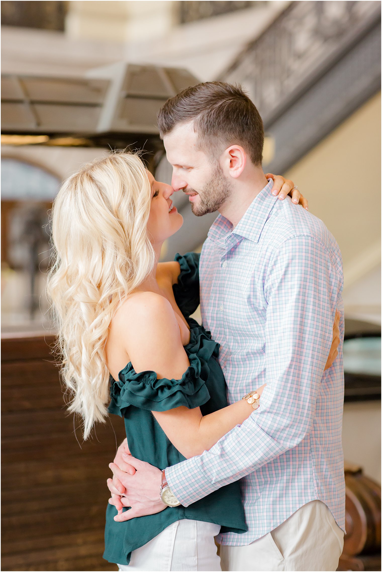 Lackawanna Station engagement photos in Hoboken