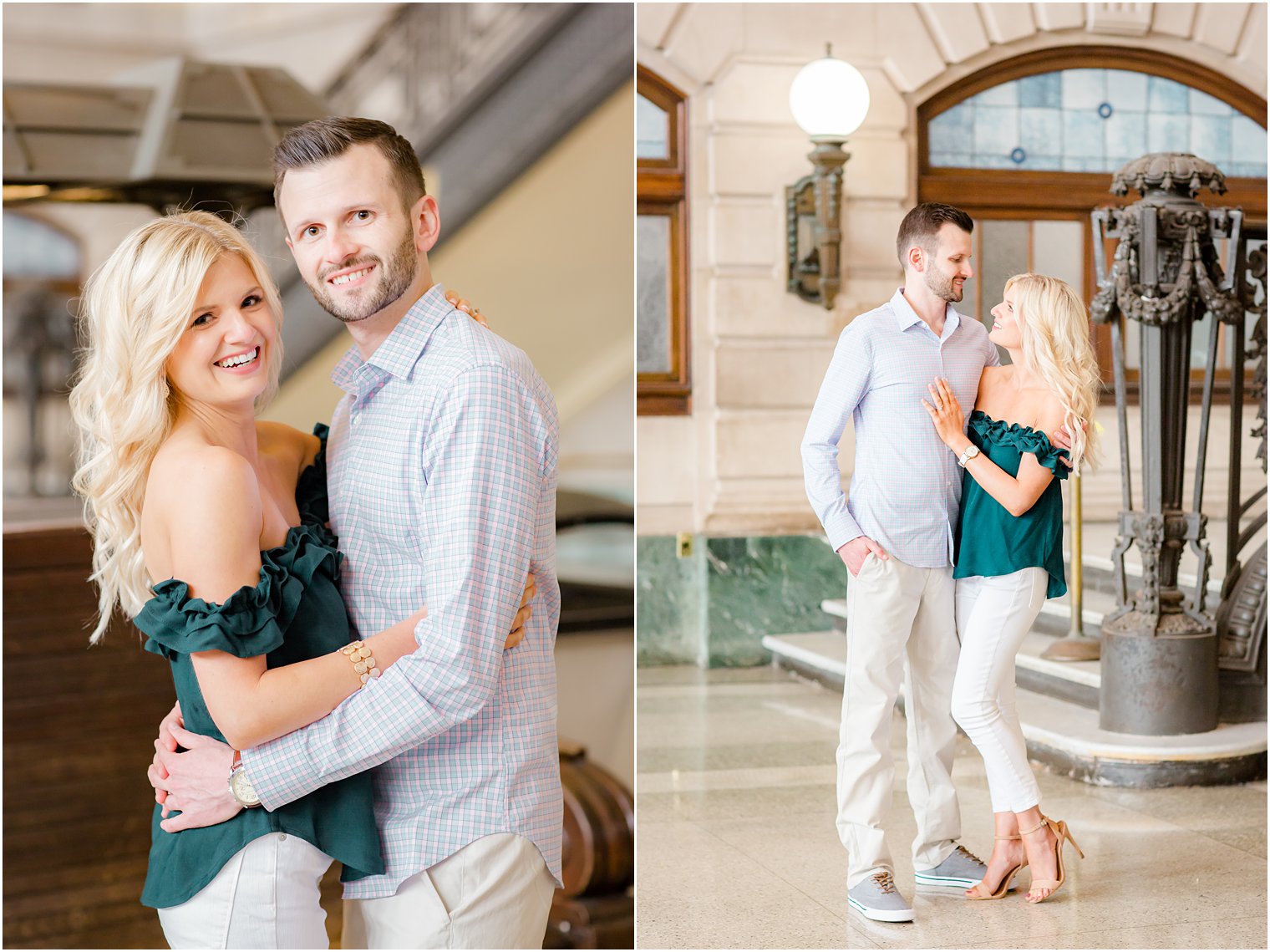 Lackawanna Station engagement photos in Hoboken