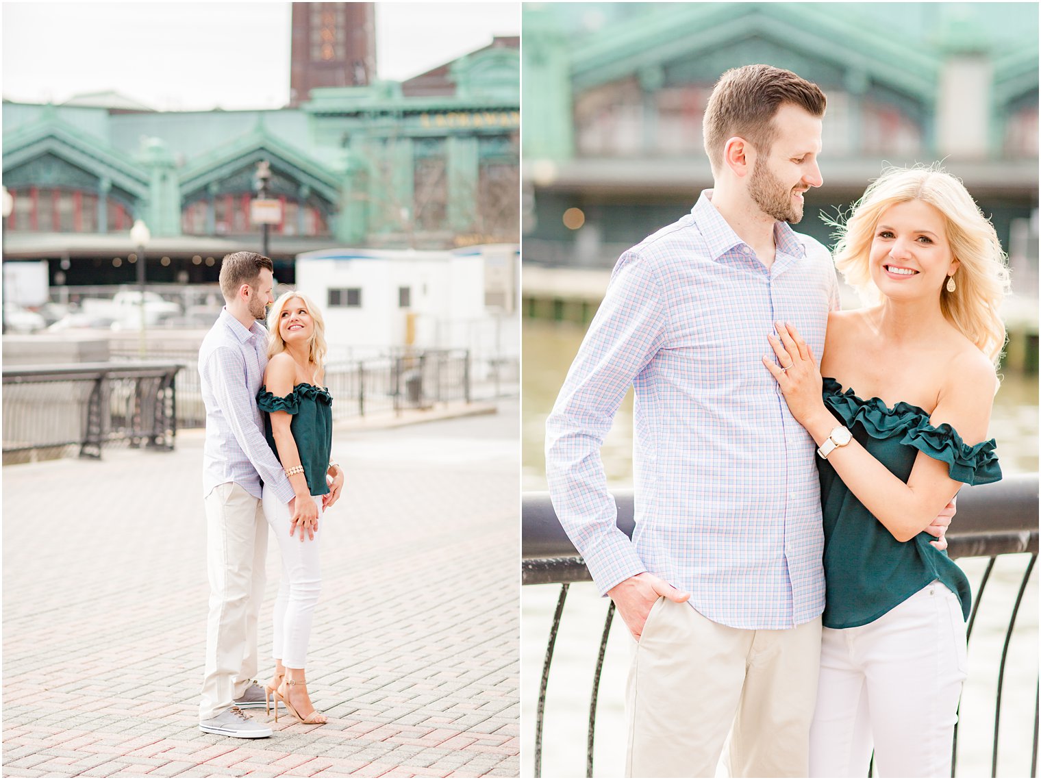 Lackawanna Station engagement photos in Hoboken