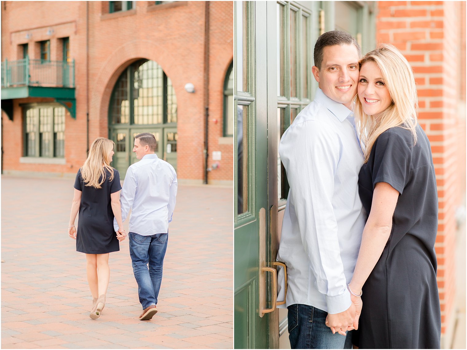 Engagement photos at Liberty State Park