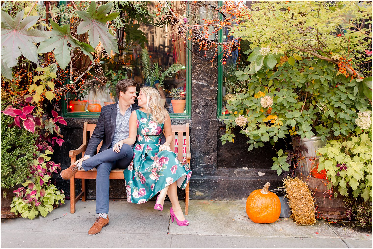 engagement photo in the West Village NYC