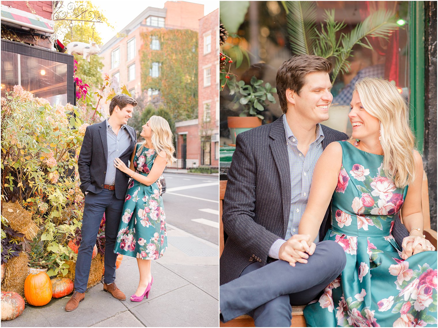 engagement photo in the West Village NYC