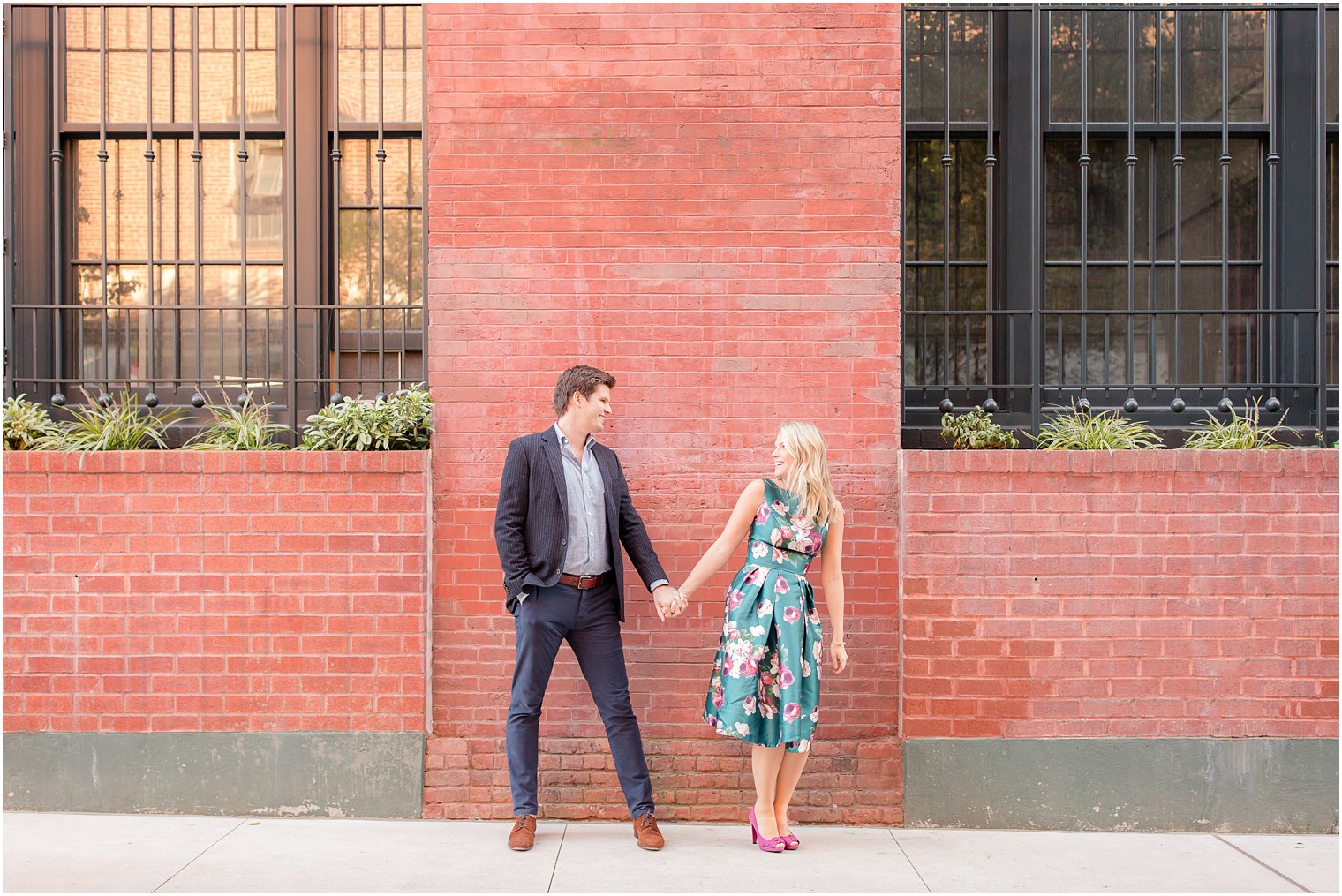 engagement photo in the West Village NYC