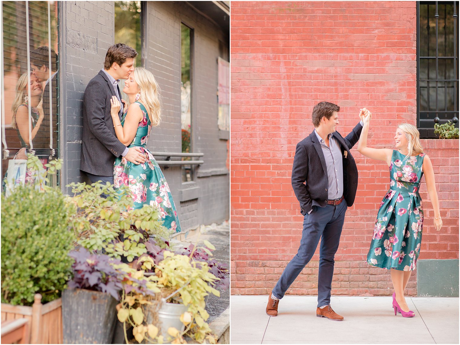 engagement photo in the West Village NYC