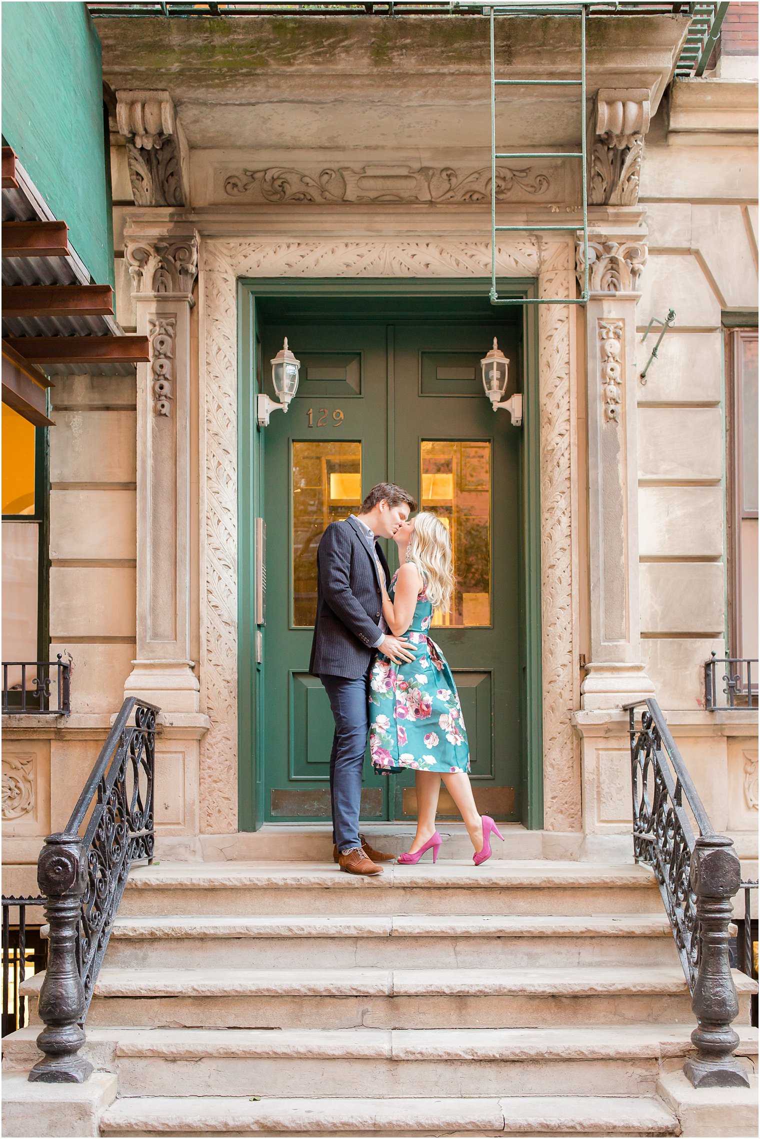 engagement photo in the West Village NYC