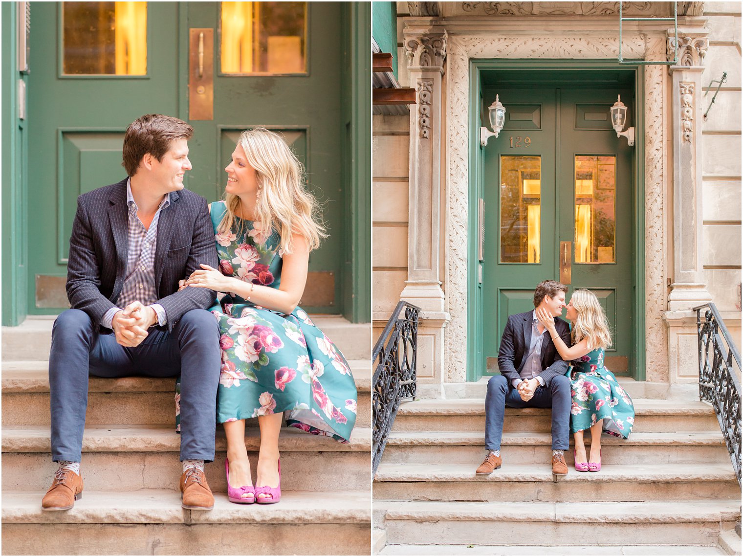 engagement photo in the West Village NYC