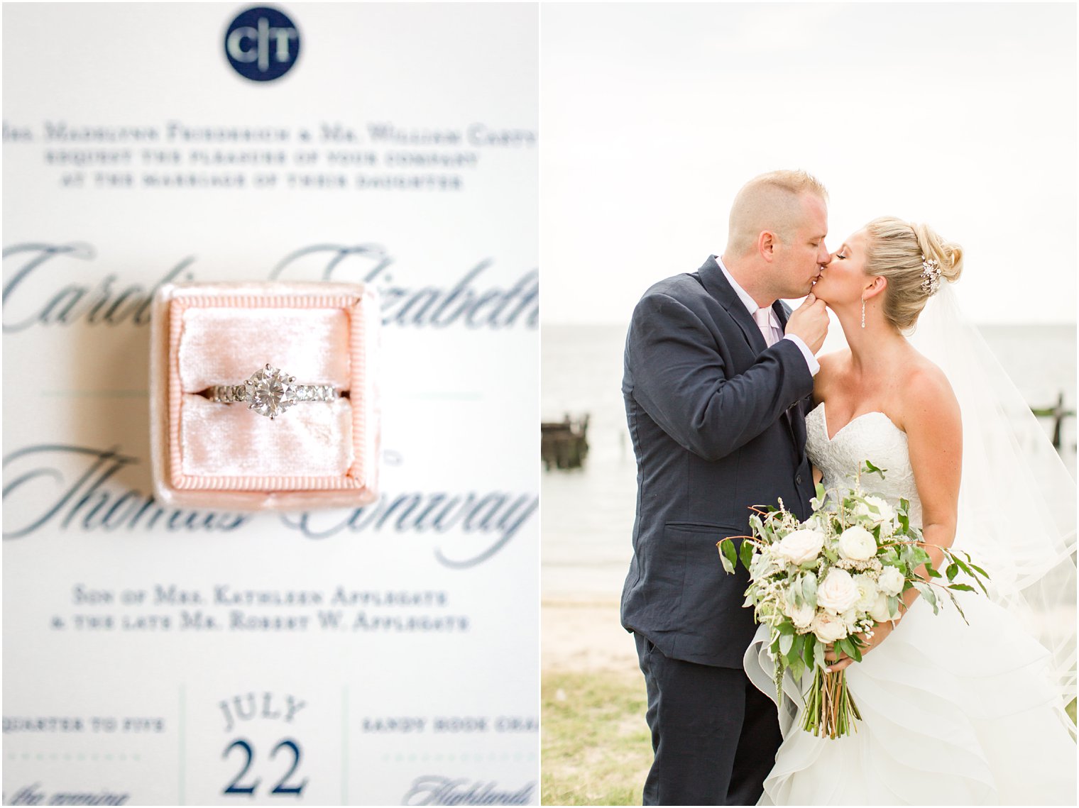 Wedding photos at Sandy Hook Chapel