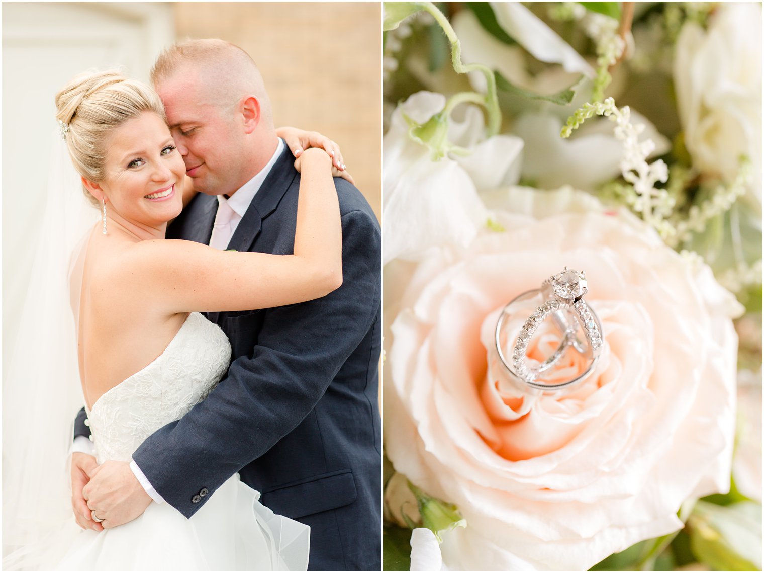 Romantic wedding at Sandy Hook Chapel