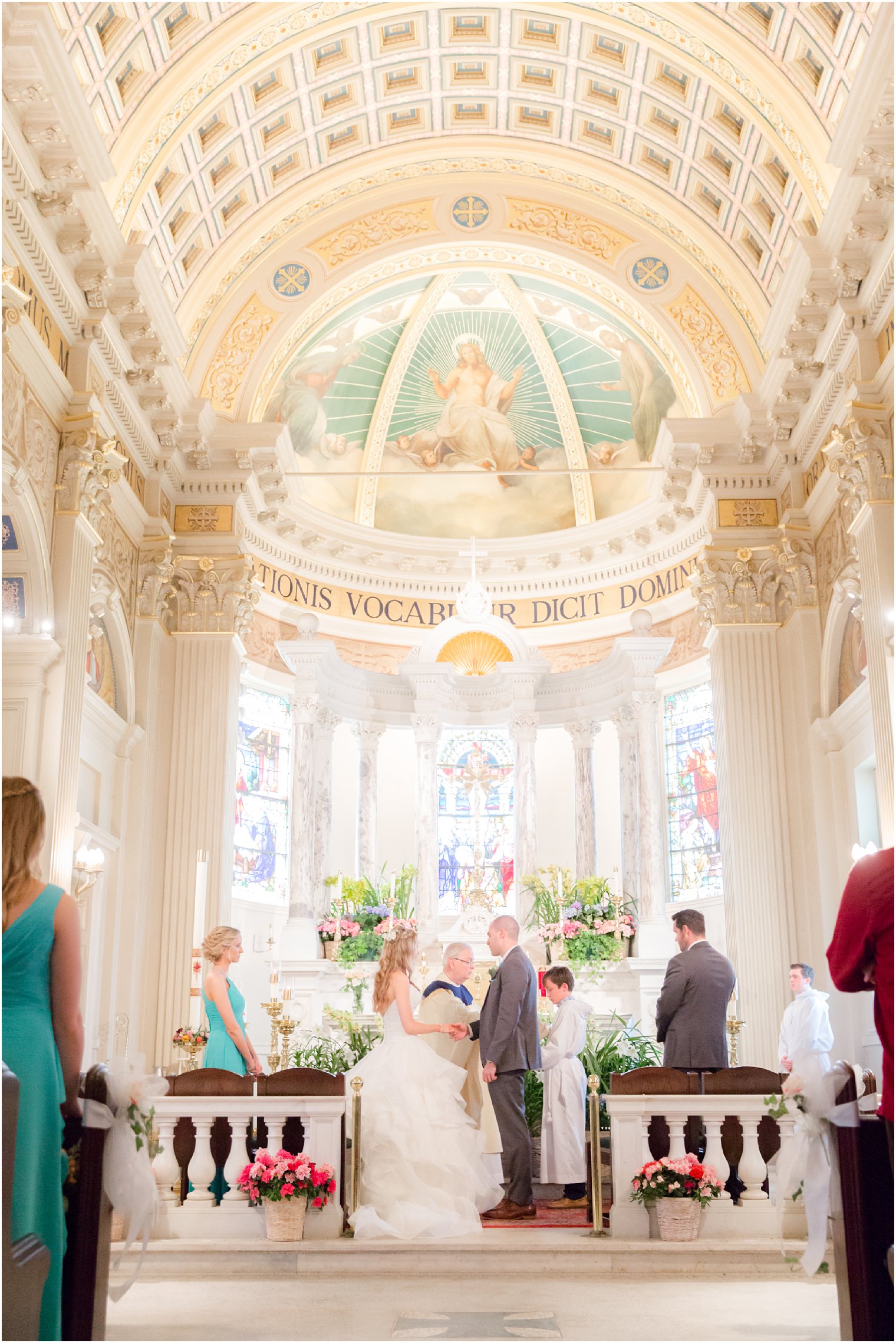Wedding ceremony at St. Catharine's Church in Spring Lake