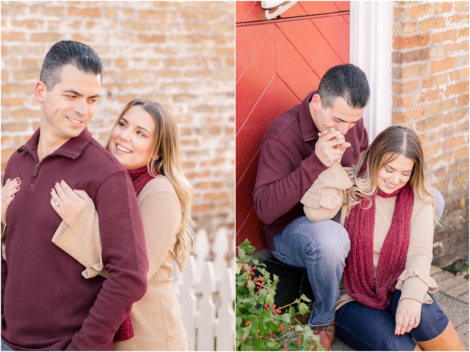 Rustic NJ engagement photo location 