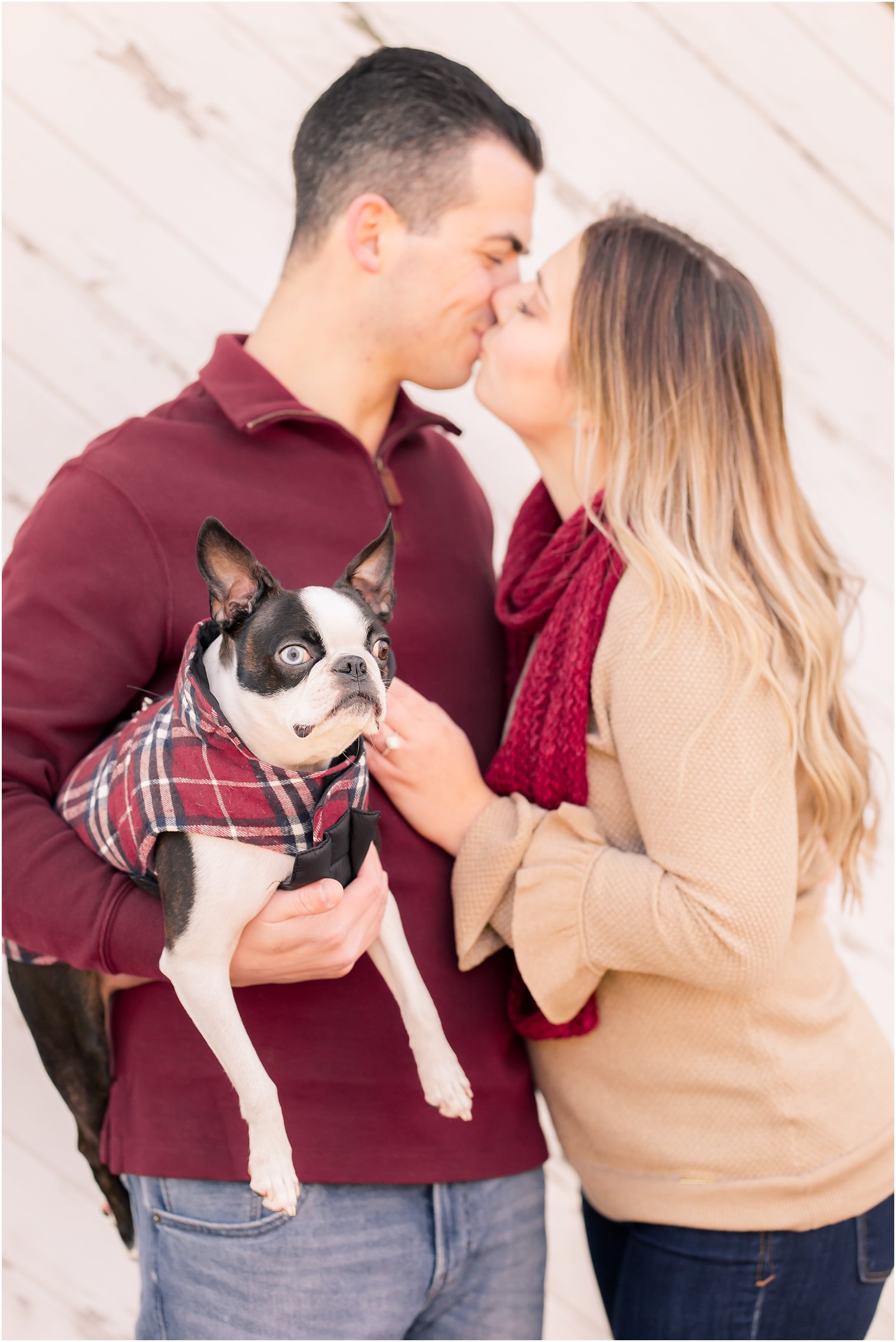engagement photos with dog 