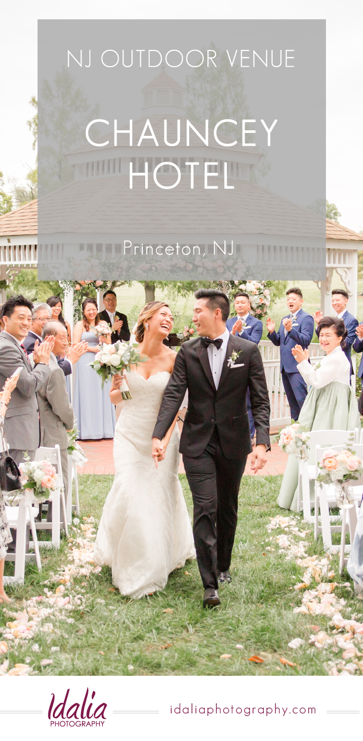 Looking for an outdoor wedding venue in NJ? Check out the Chauncey Hotel, an outdoor wedding venue in Princeton, NJ. #chaunceyhotel #princetonnj #njweddingvenue
