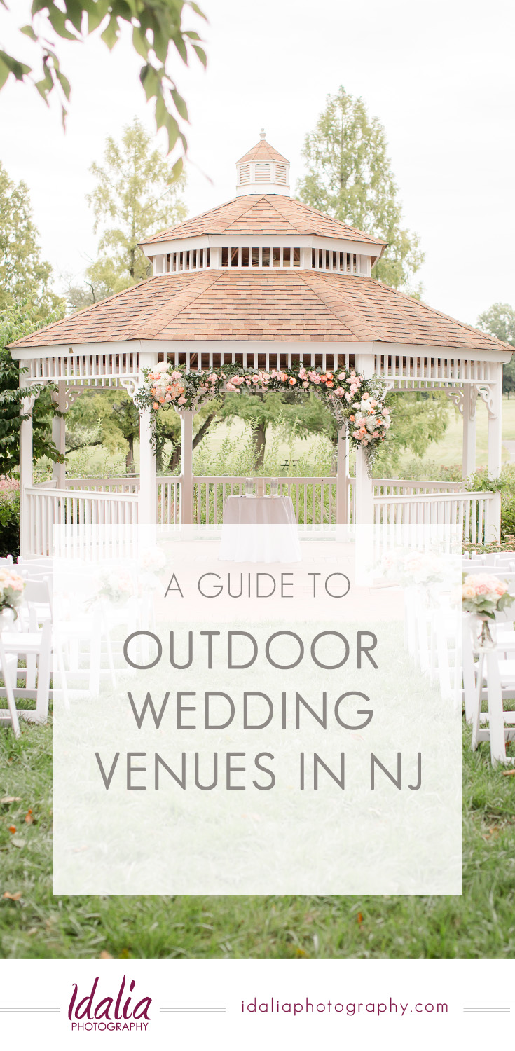 Hoping for an outdoor wedding ceremony? Click to learn more about our favorite outdoor wedding venues in NJ. | #njweddingvenue 