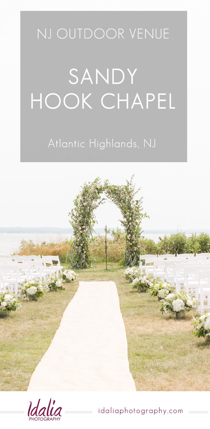 Click to view outdoor weddings at Sandy Hook Chapel in Atlantic Highlands, NJ | #njweddingvenue #sandyhookchapel