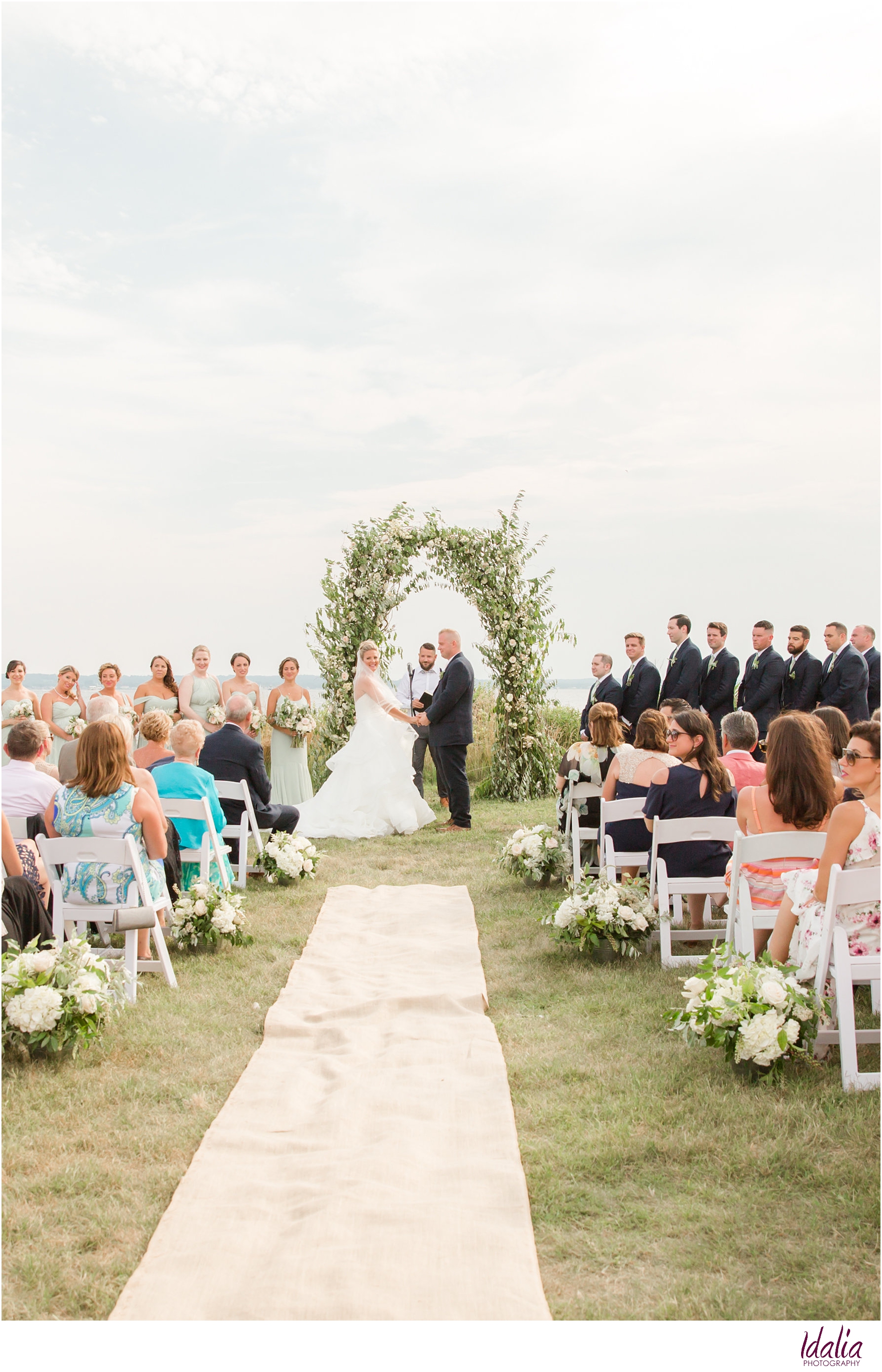 Click to view outdoor weddings at Sandy Hook Chapel in Atlantic Highlands, NJ | #njweddingvenue #sandyhookchapel