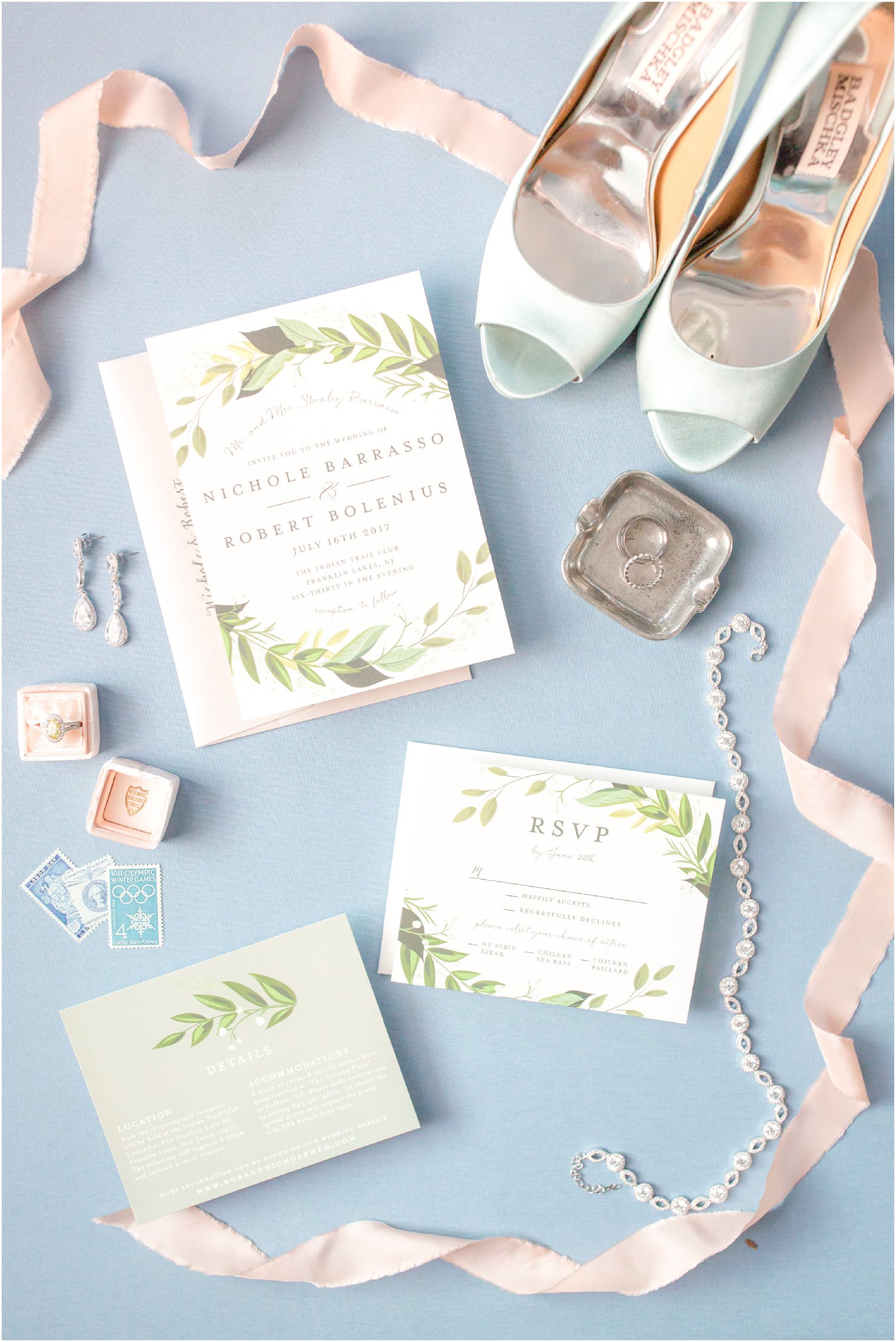 Organic wedding invitation by Minted