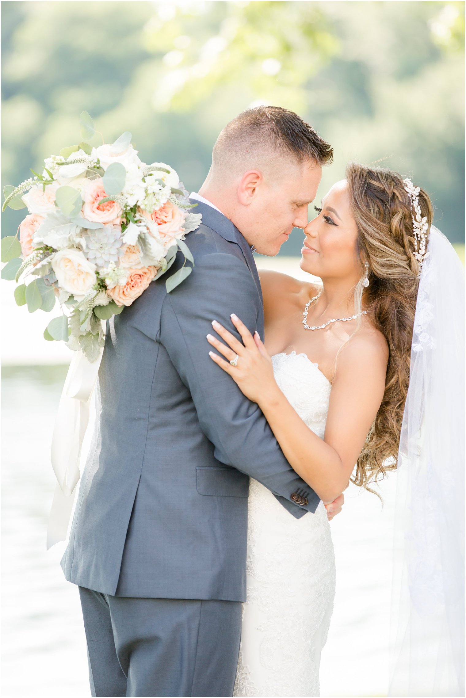 stunning bride and groom portrait at Indian Trail Club