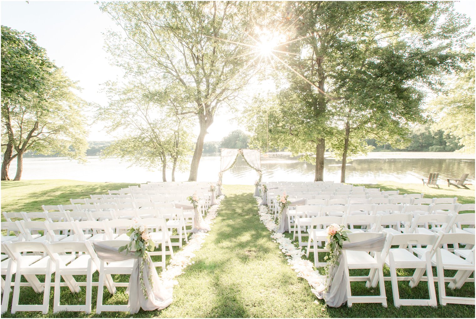 wedding ceremony at Indian Trail Club