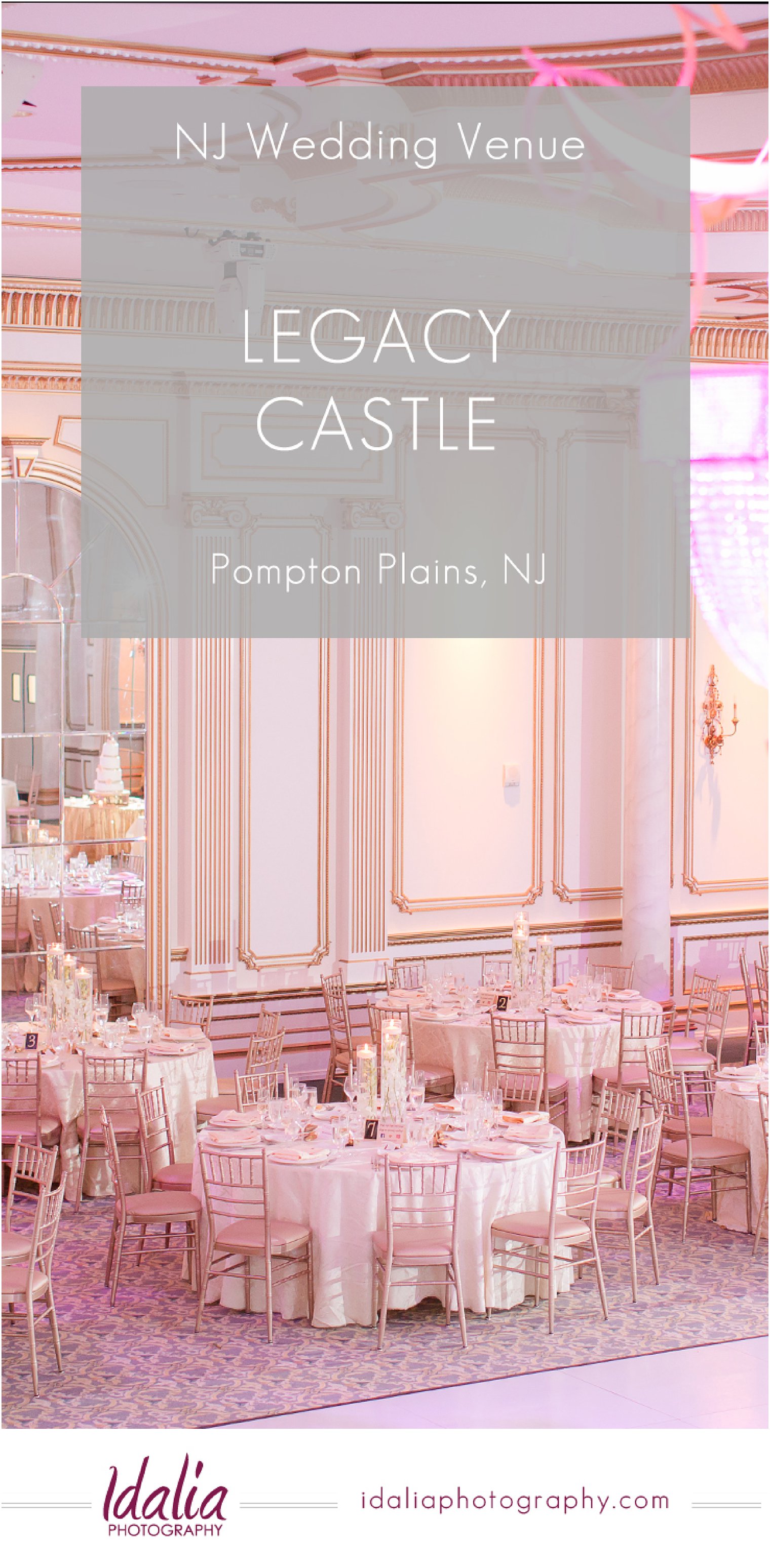 Venue Spotlight on Legacy Castle, a luxury NJ Wedding Venue in Pompton Plains, NJ | Photos by Idalia Photography
