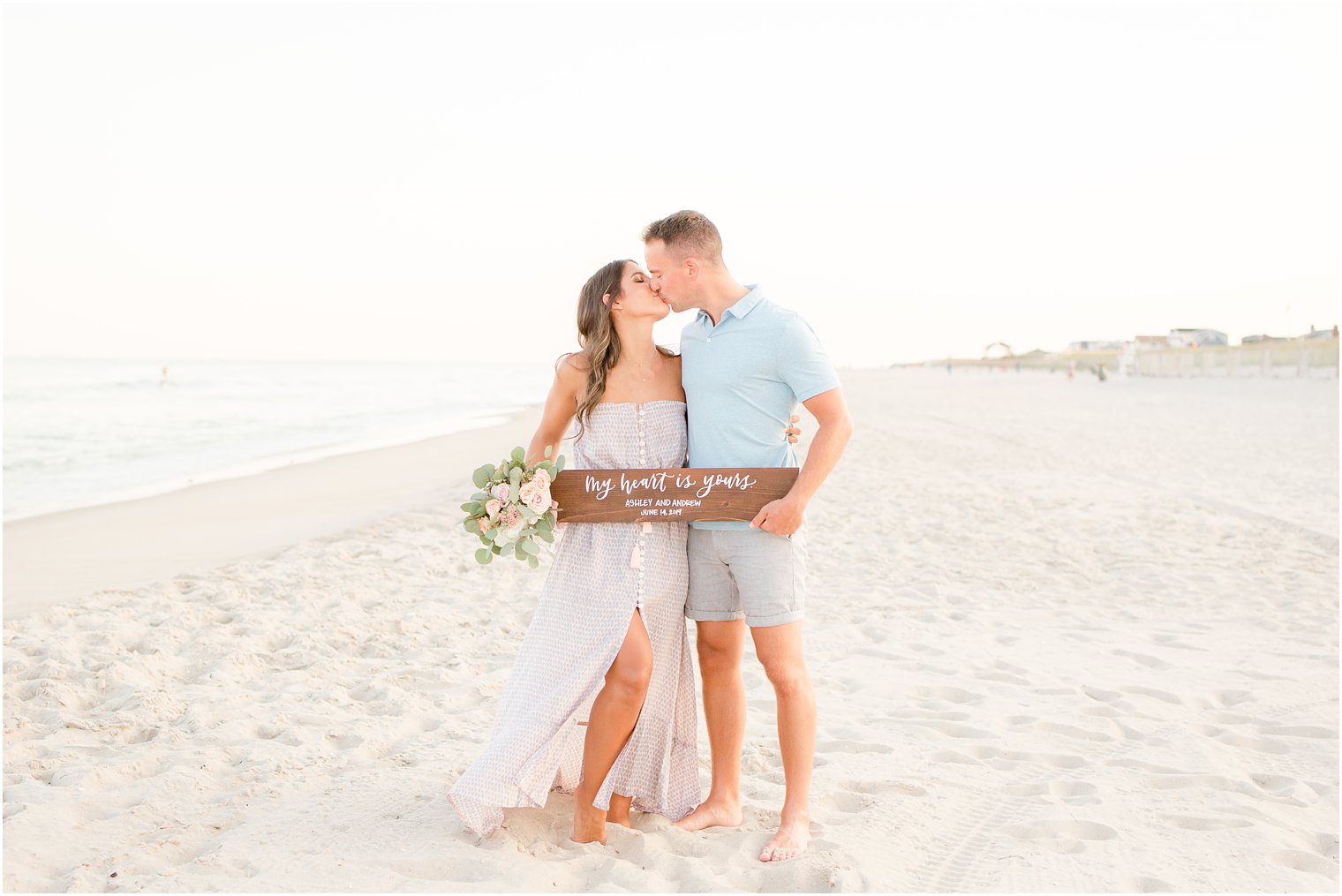 engagement featuring custom calligraphy sign by The Shaded Maple