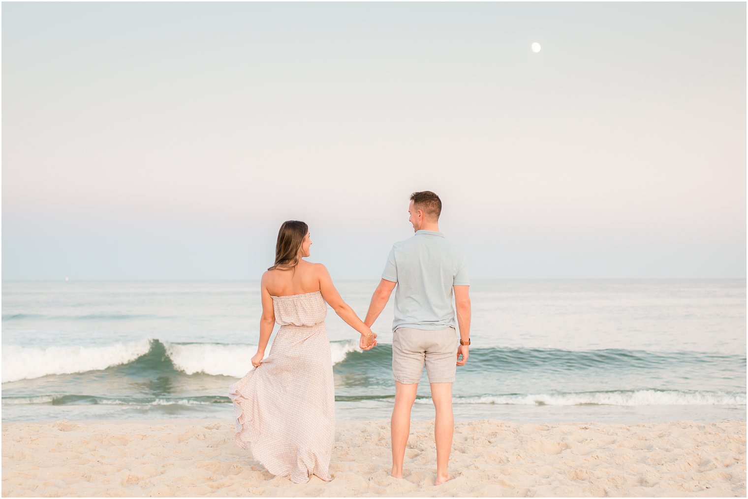 sunset engagement photos on LBI