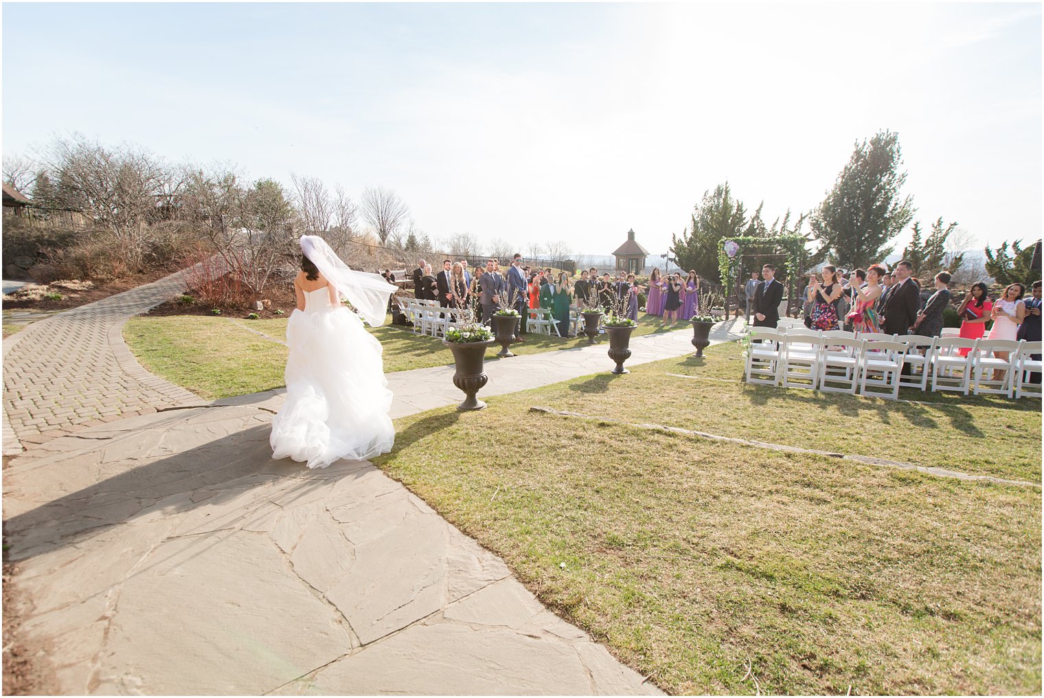 Outdoor ceremony at Crystal Springs Resort in Hamburg, NJ