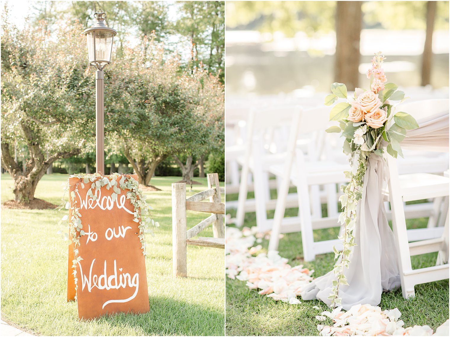 Outdoor ceremony at Indian Trail Club in Franklin Lakes, NJ